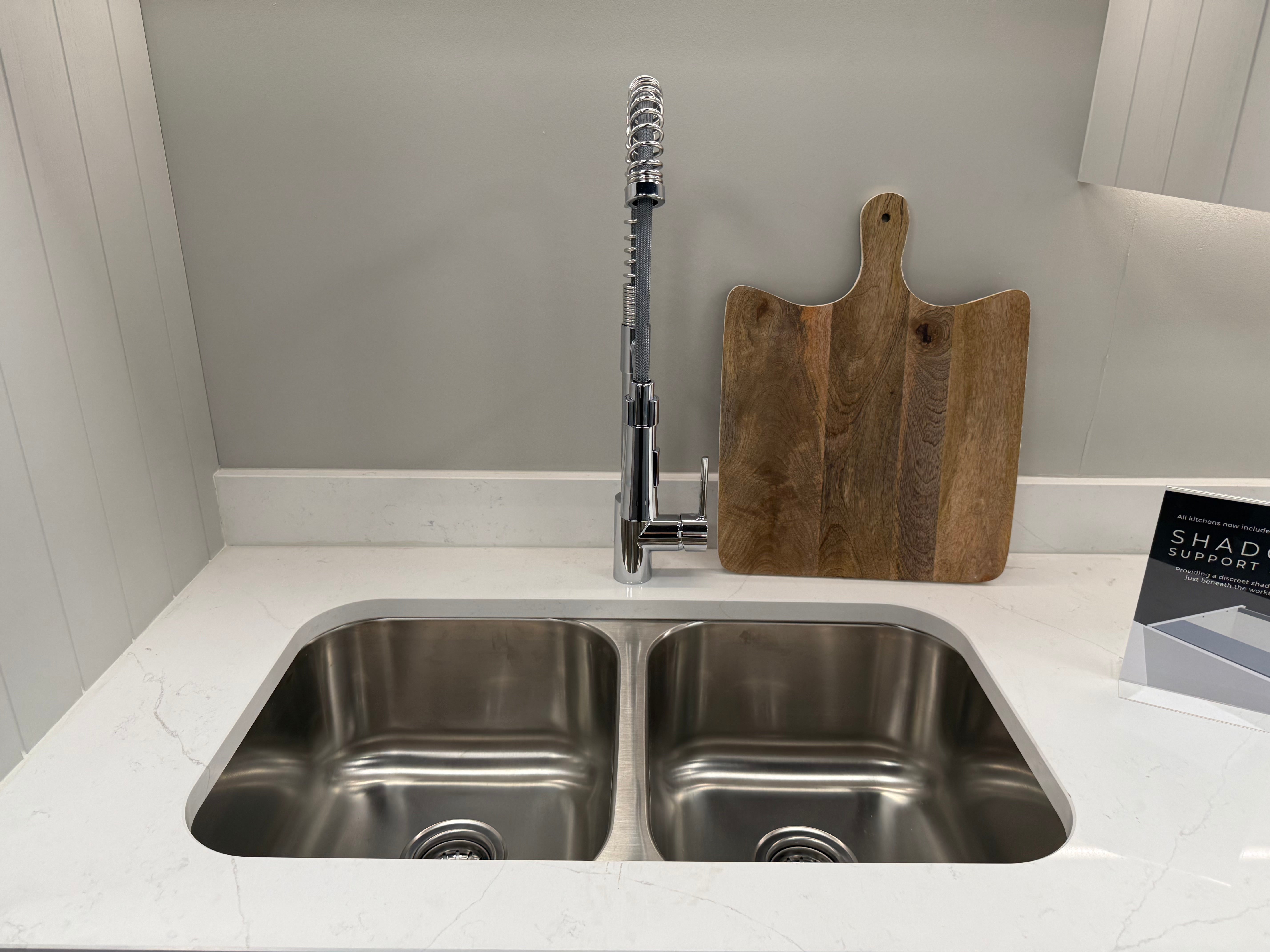 Wren Shaker Forest Classic Dust Gray & Shadow Grain Kitchen