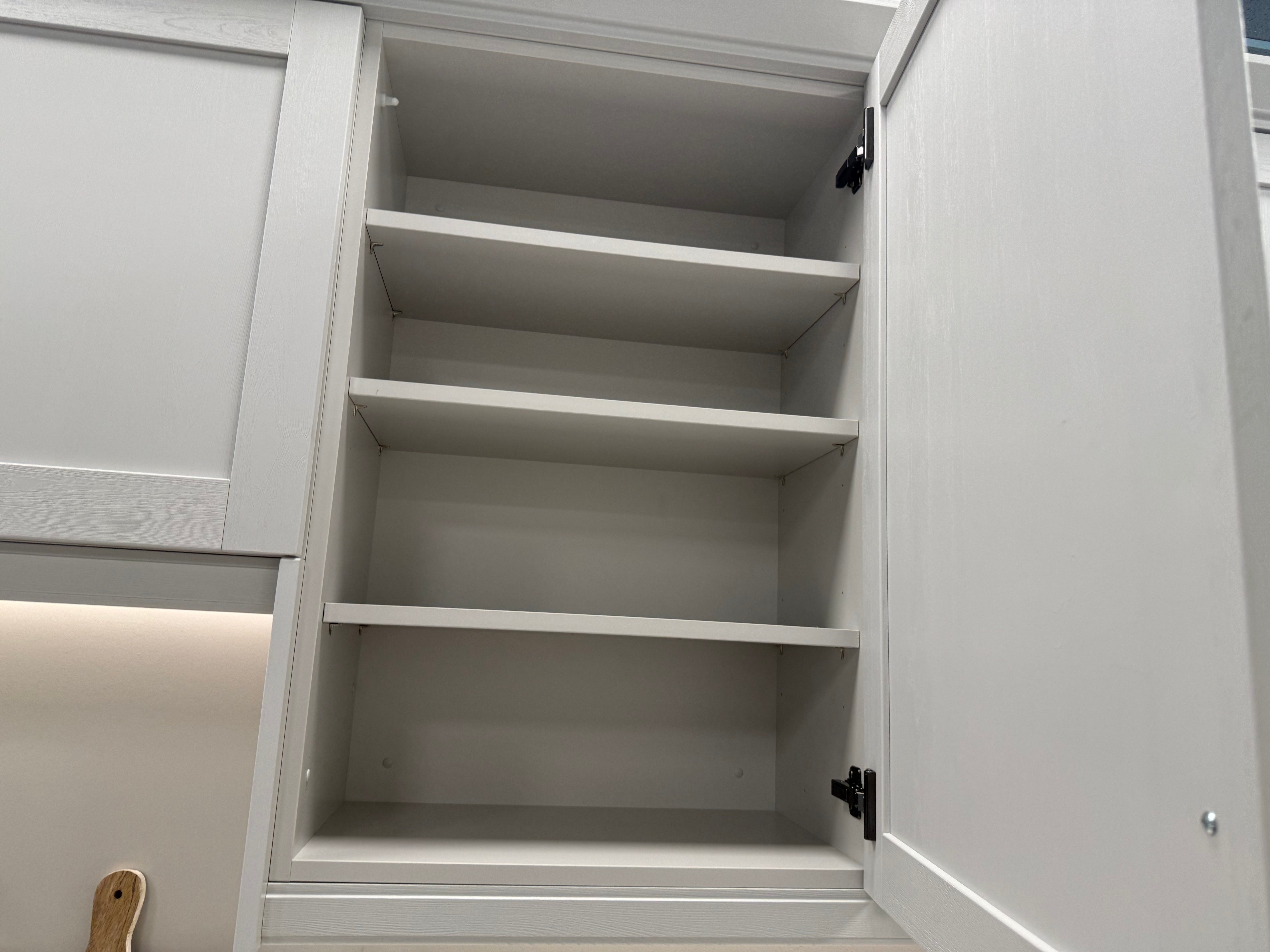 Wren Shaker Forest Classic Dust Gray & Shadow Grain Kitchen