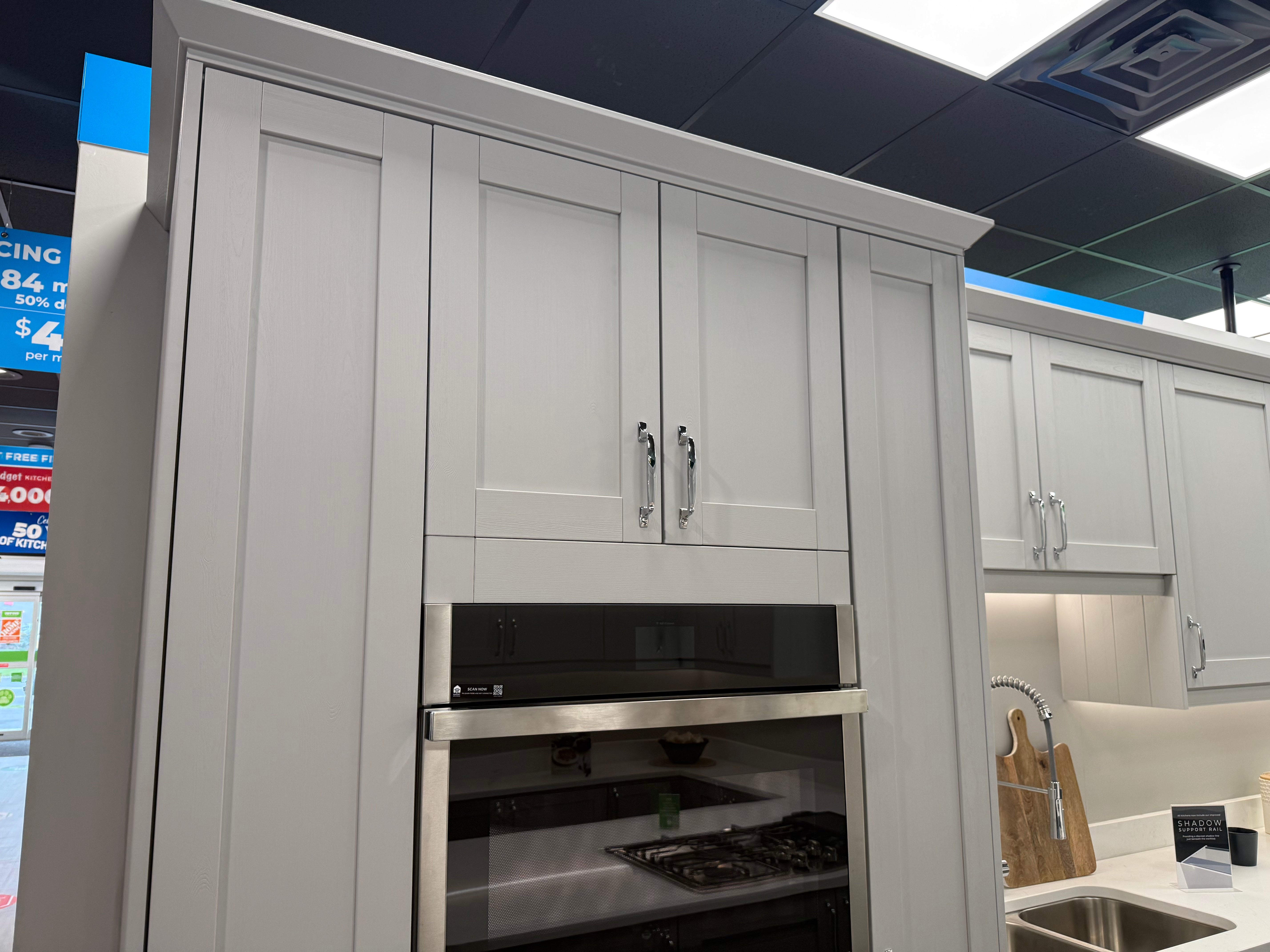 Wren Shaker Forest Classic Dust Gray & Shadow Grain Kitchen