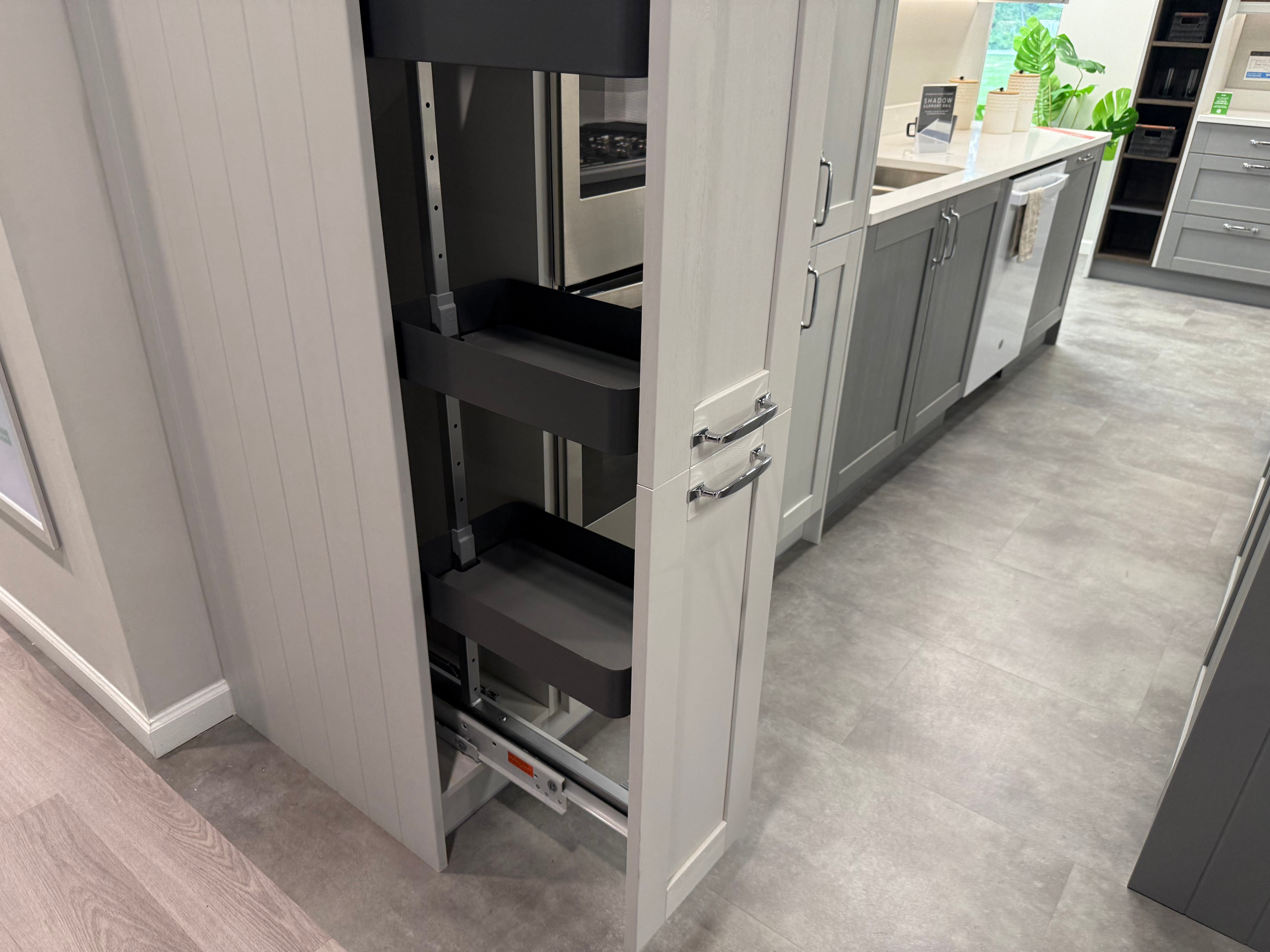 Wren Shaker Forest Classic Dust Gray & Shadow Grain Kitchen