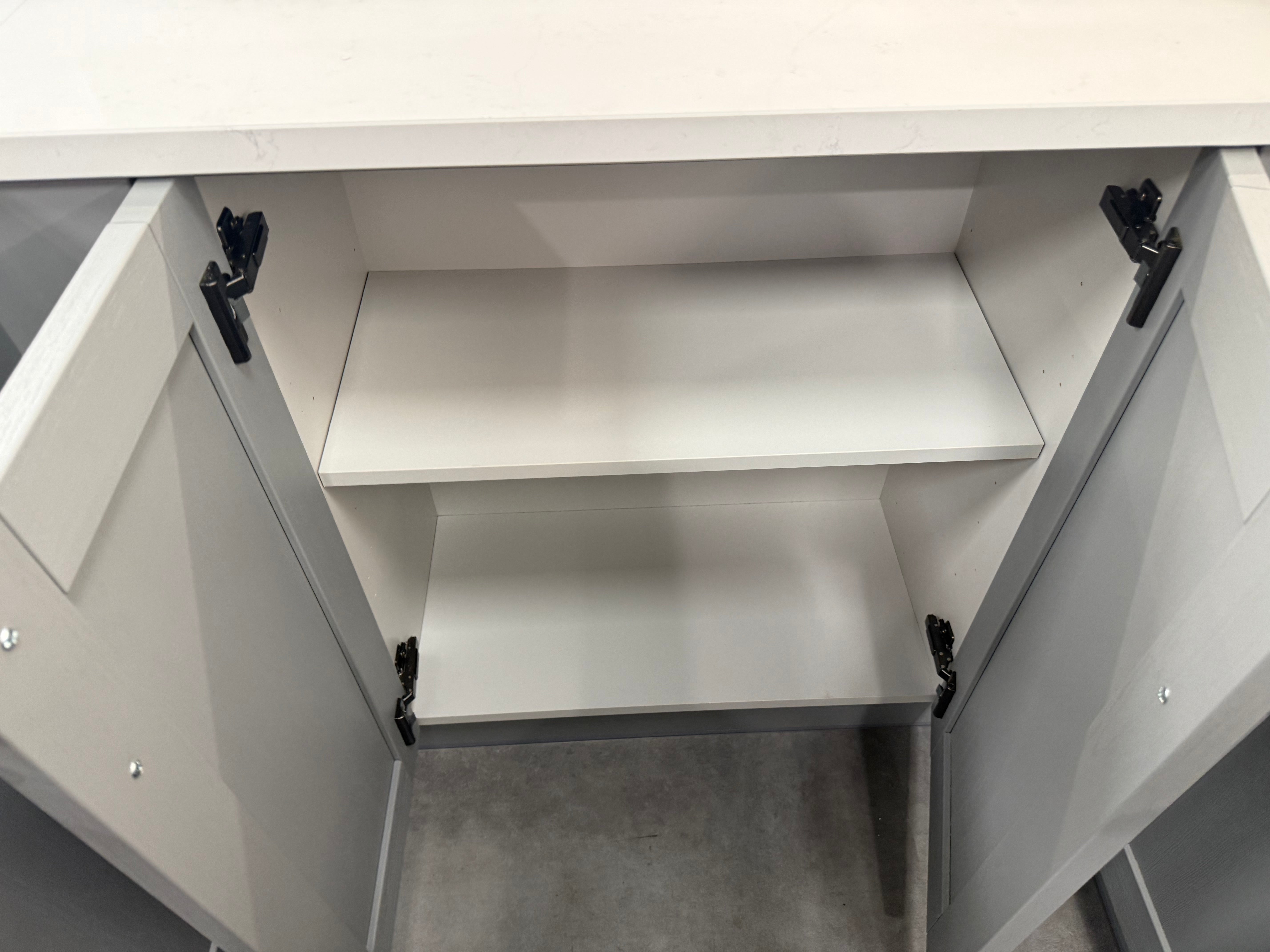 Wren Shaker Forest Classic Dust Gray & Shadow Grain Kitchen
