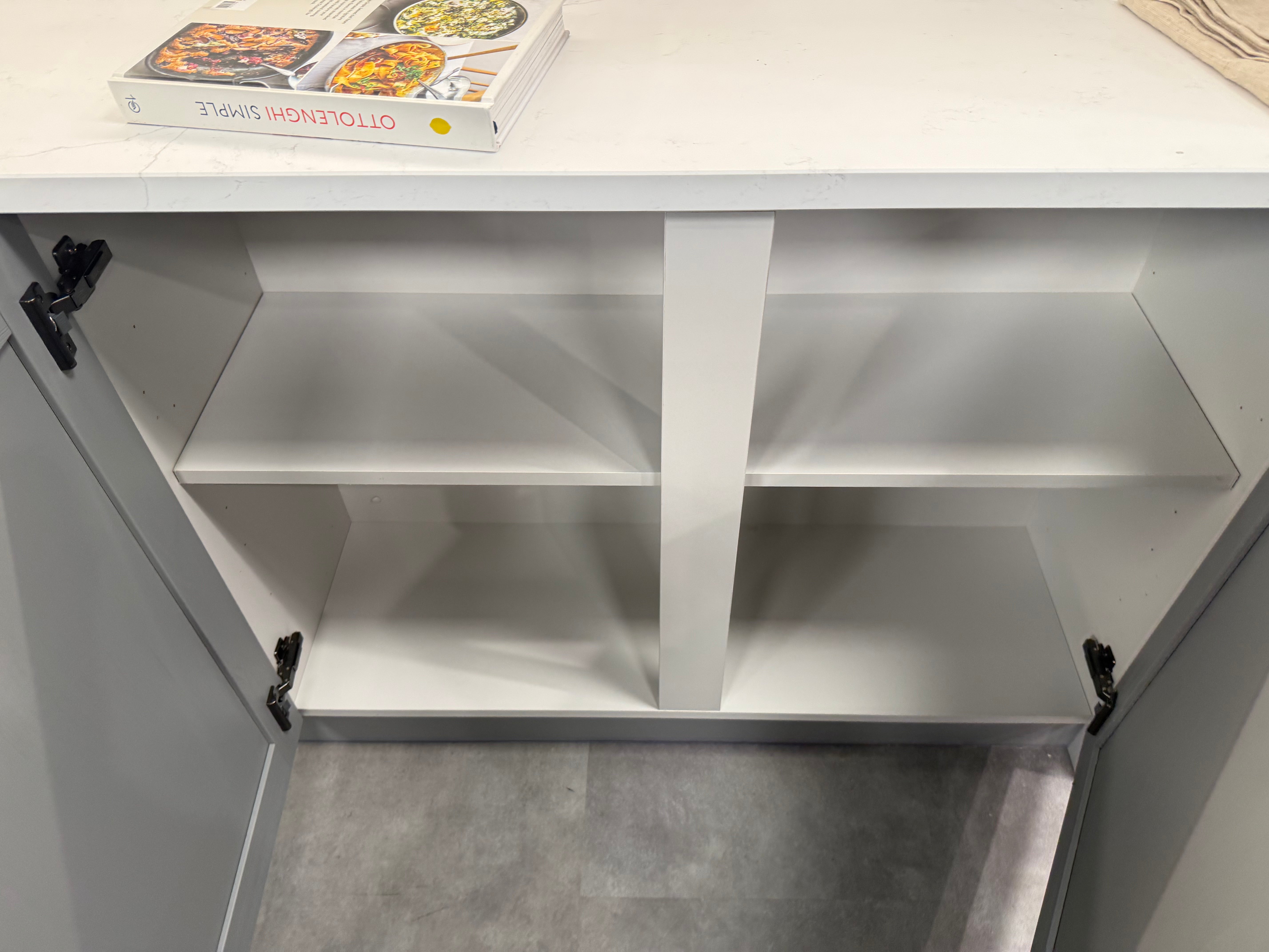 Wren Shaker Forest Classic Dust Gray & Shadow Grain Kitchen