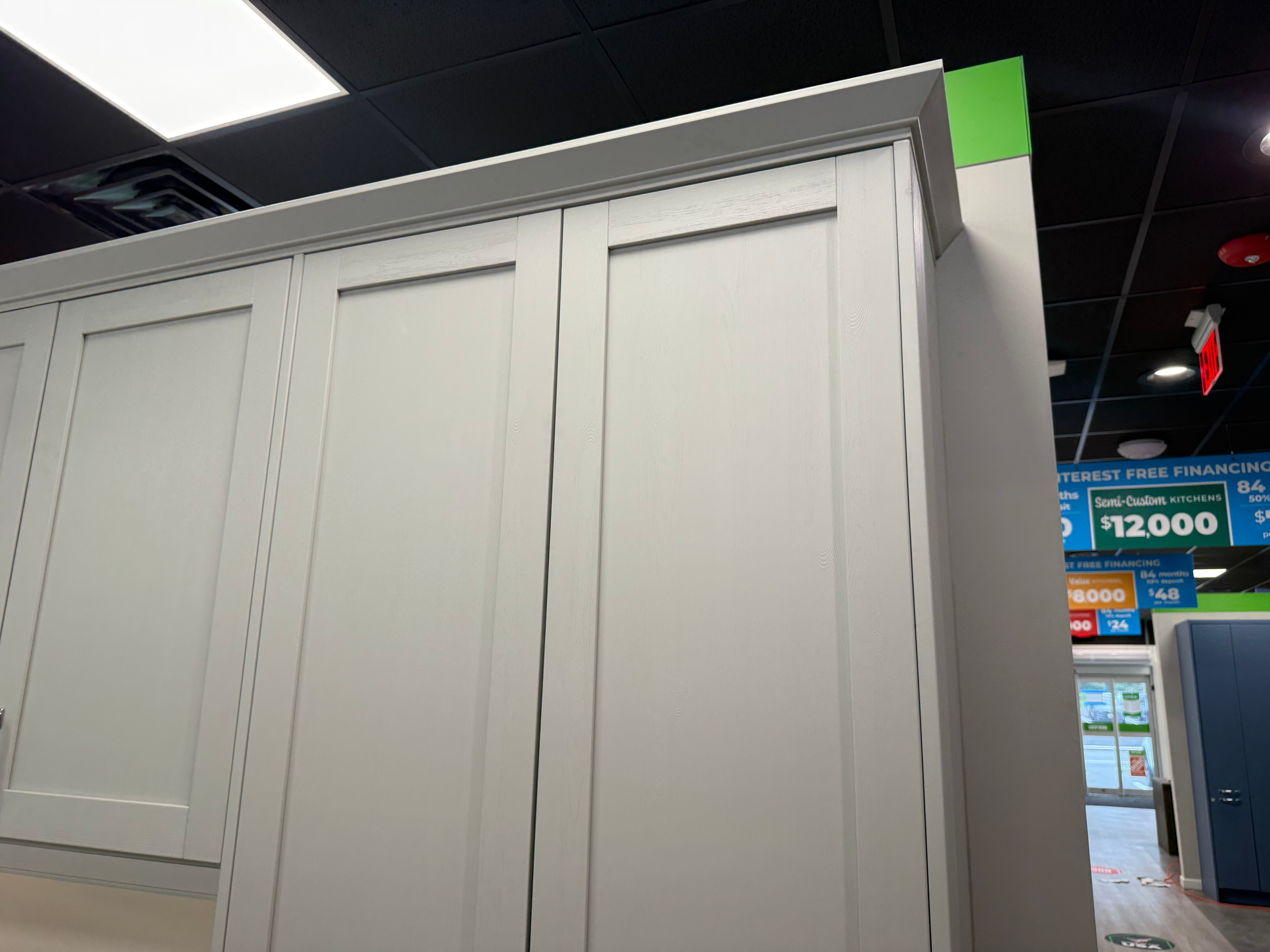 Wren Shaker Forest Classic Dust Gray & Shadow Grain Kitchen