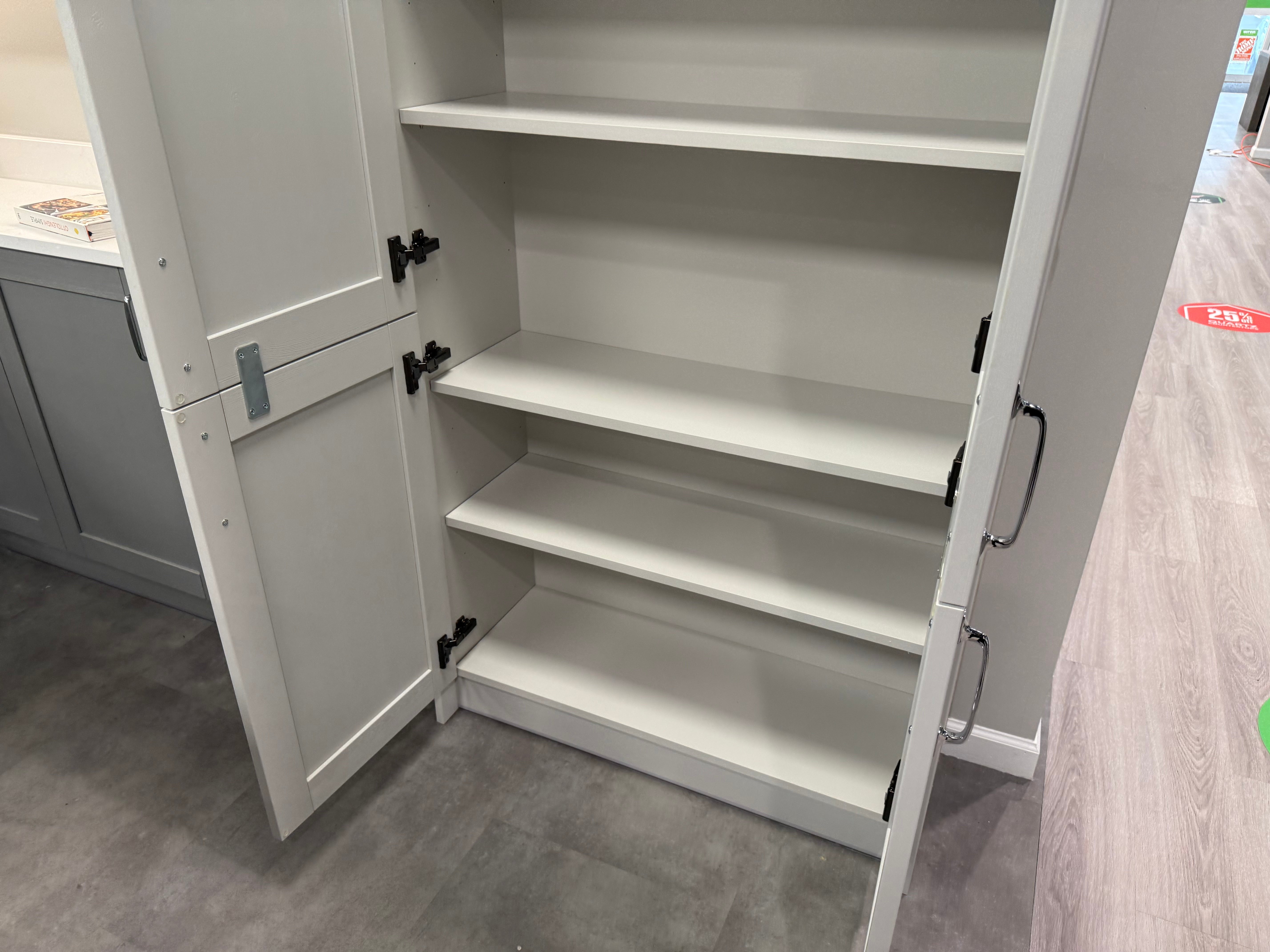 Wren Shaker Forest Classic Dust Gray & Shadow Grain Kitchen
