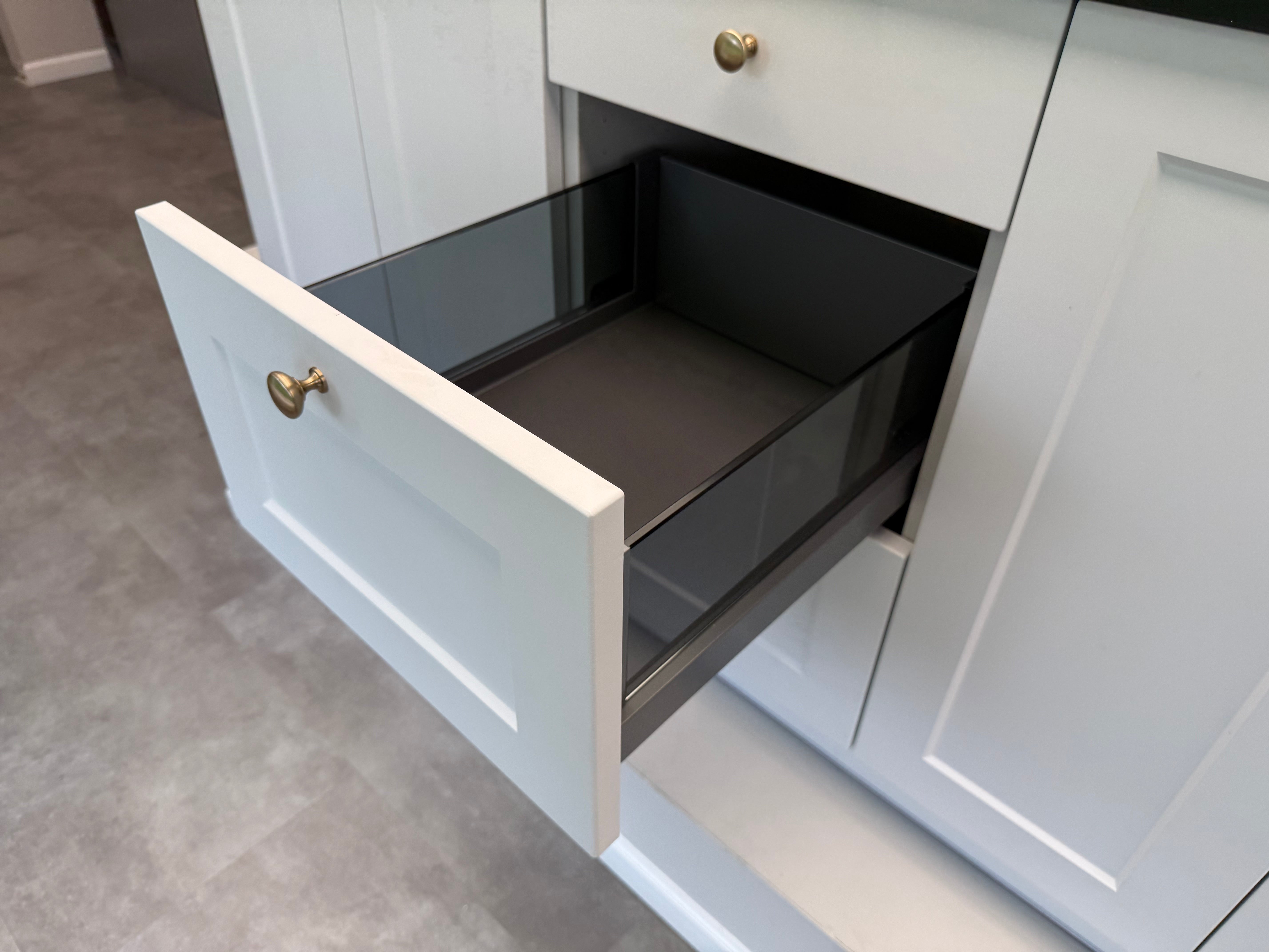 Wren Shaker Off White Built-In Double Vanity