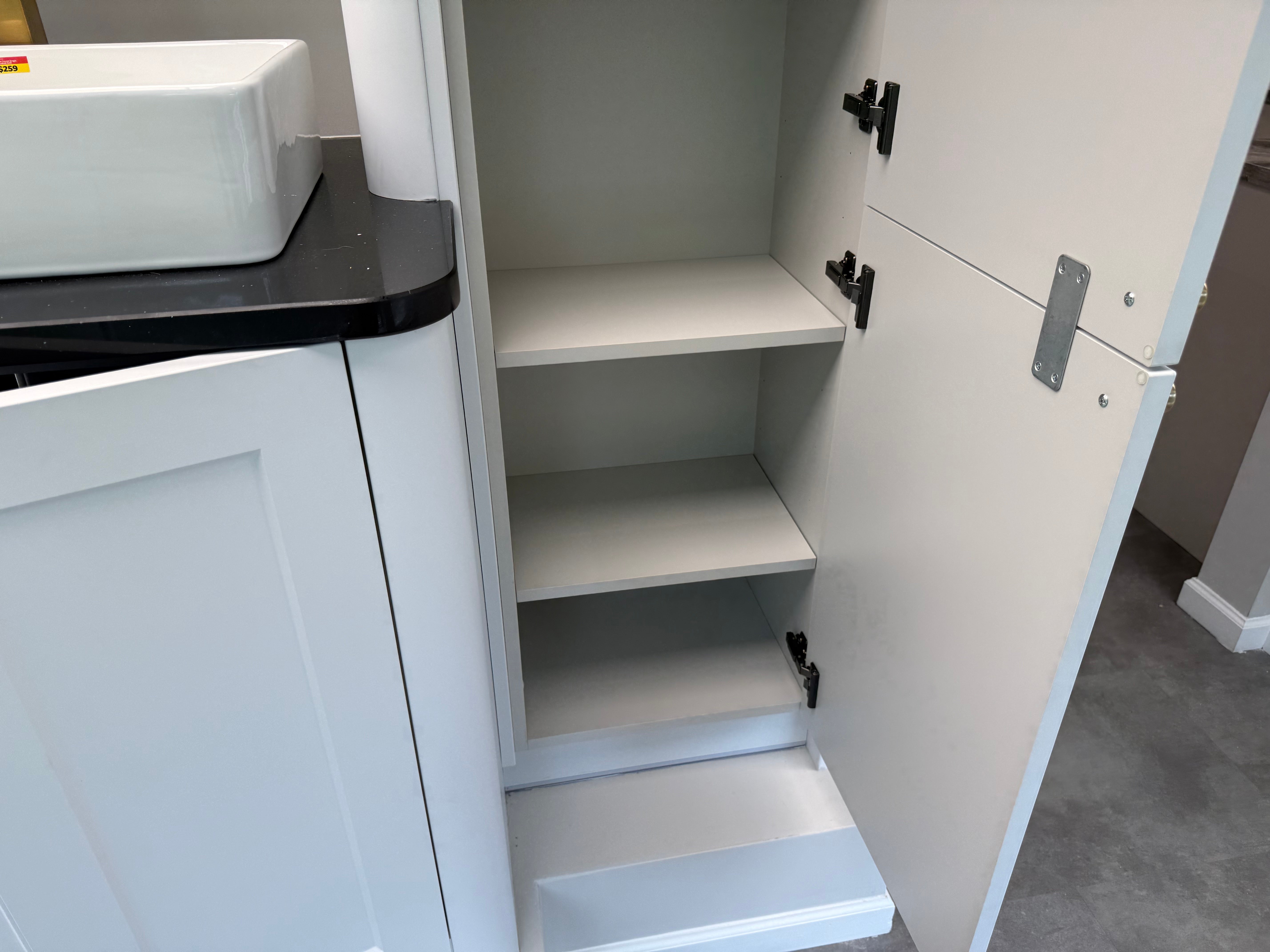 Wren Shaker Off White Built-In Double Vanity