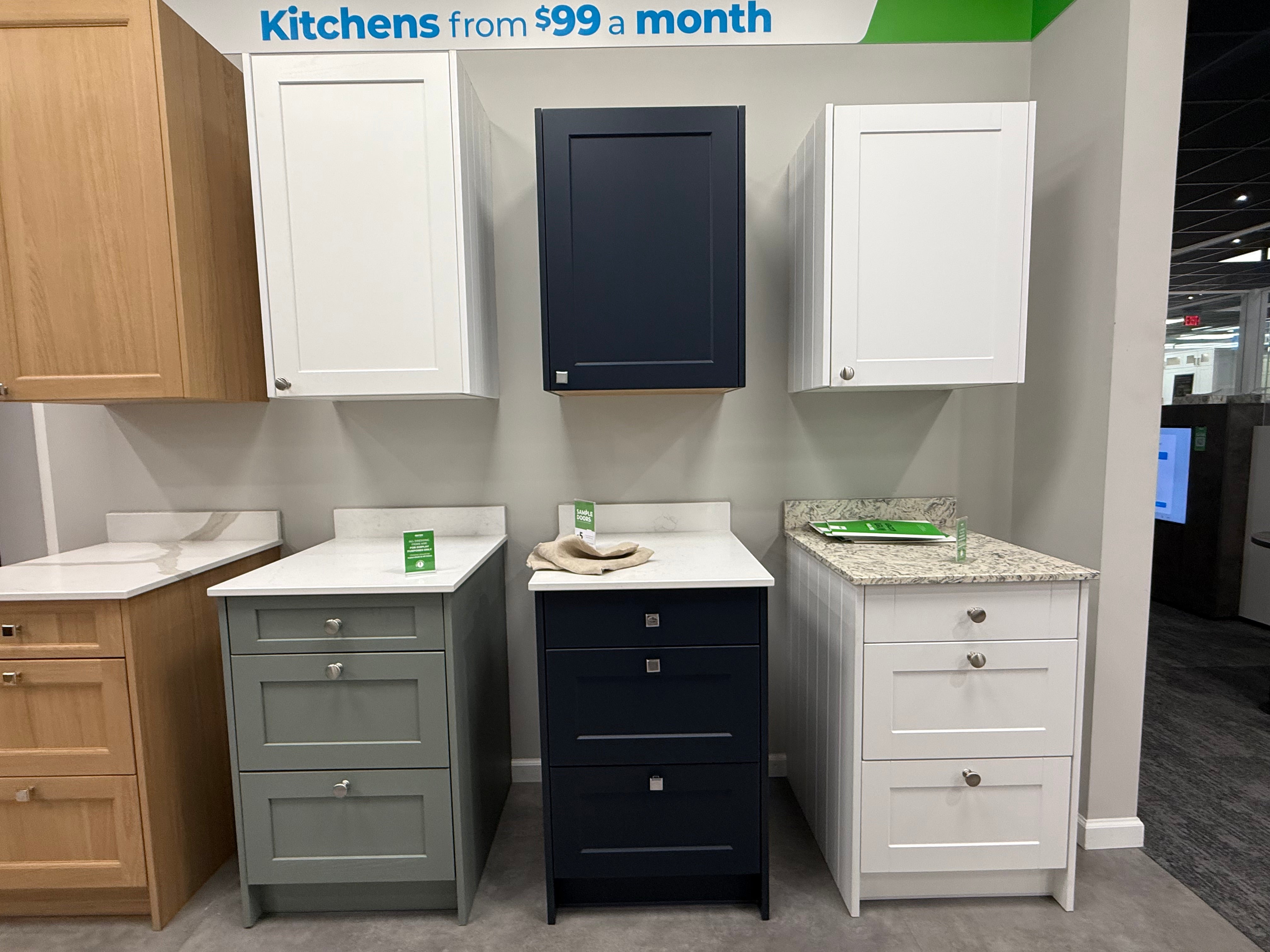 Shaker Chelsea Navy Blue Matte Base and Upper Cabinets
