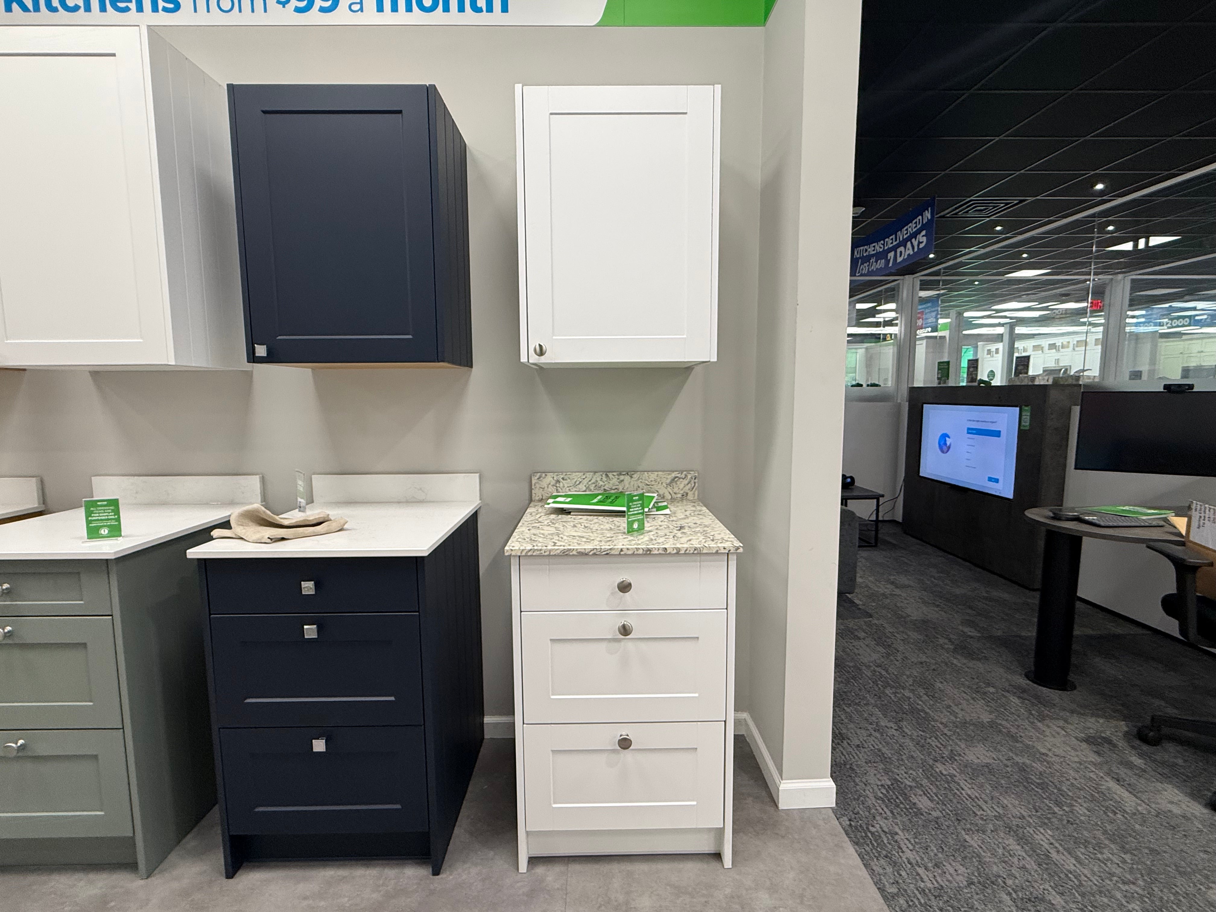 Shaker Classic Matte White Base and Upper Cabinets