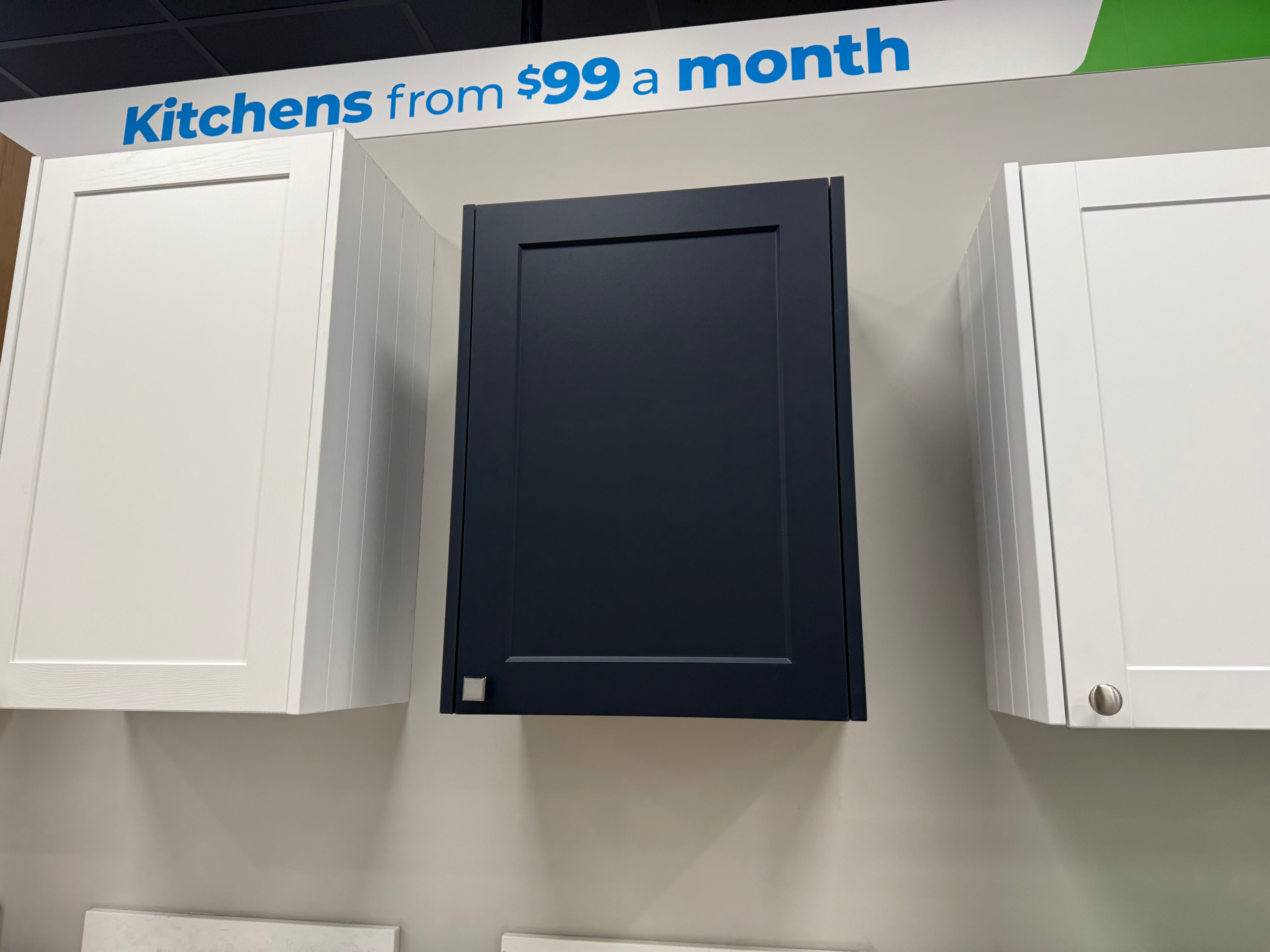 Shaker Chelsea Navy Blue Matte Base and Upper Cabinets