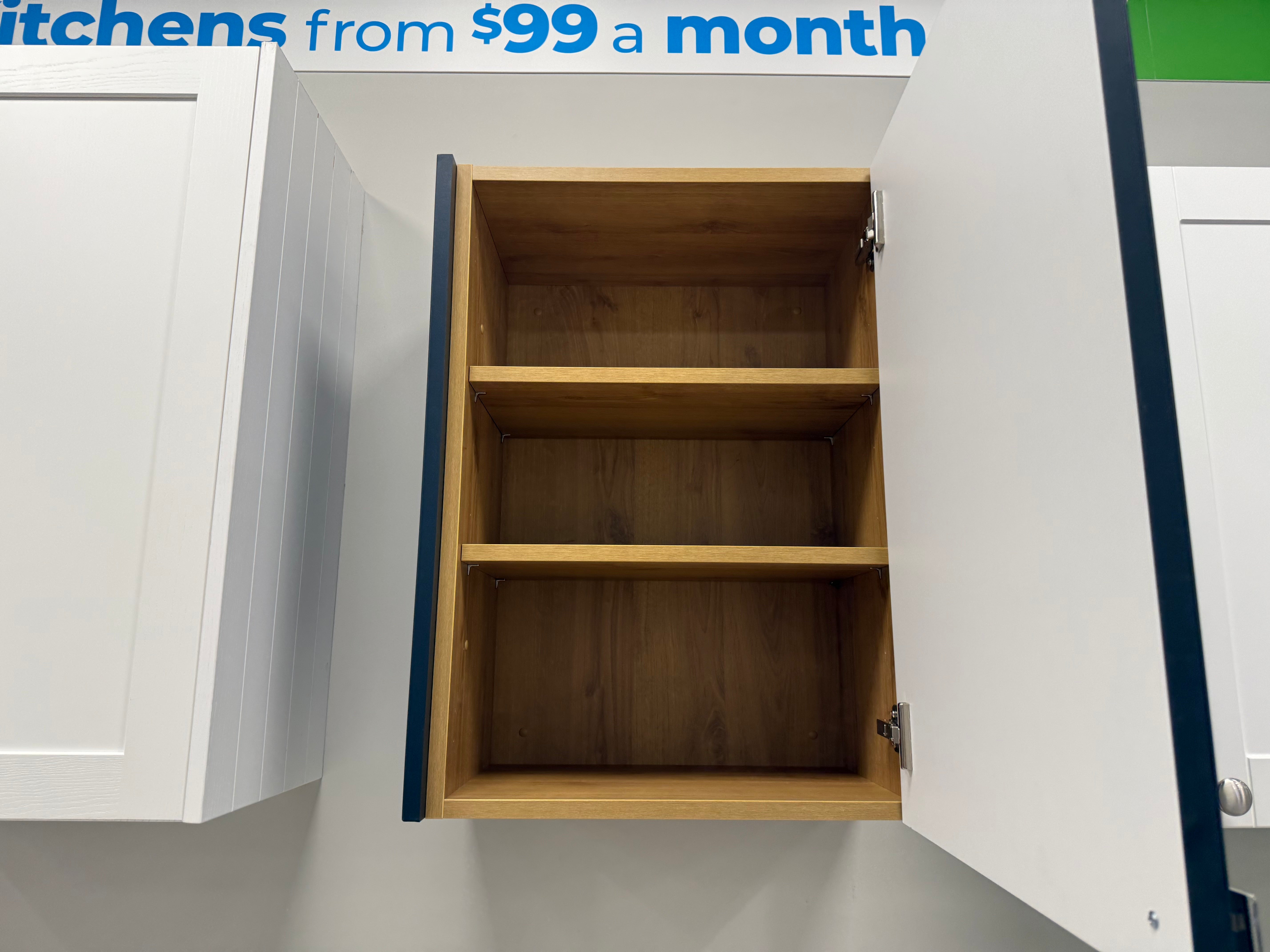 Shaker Chelsea Navy Blue Matte Base and Upper Cabinets