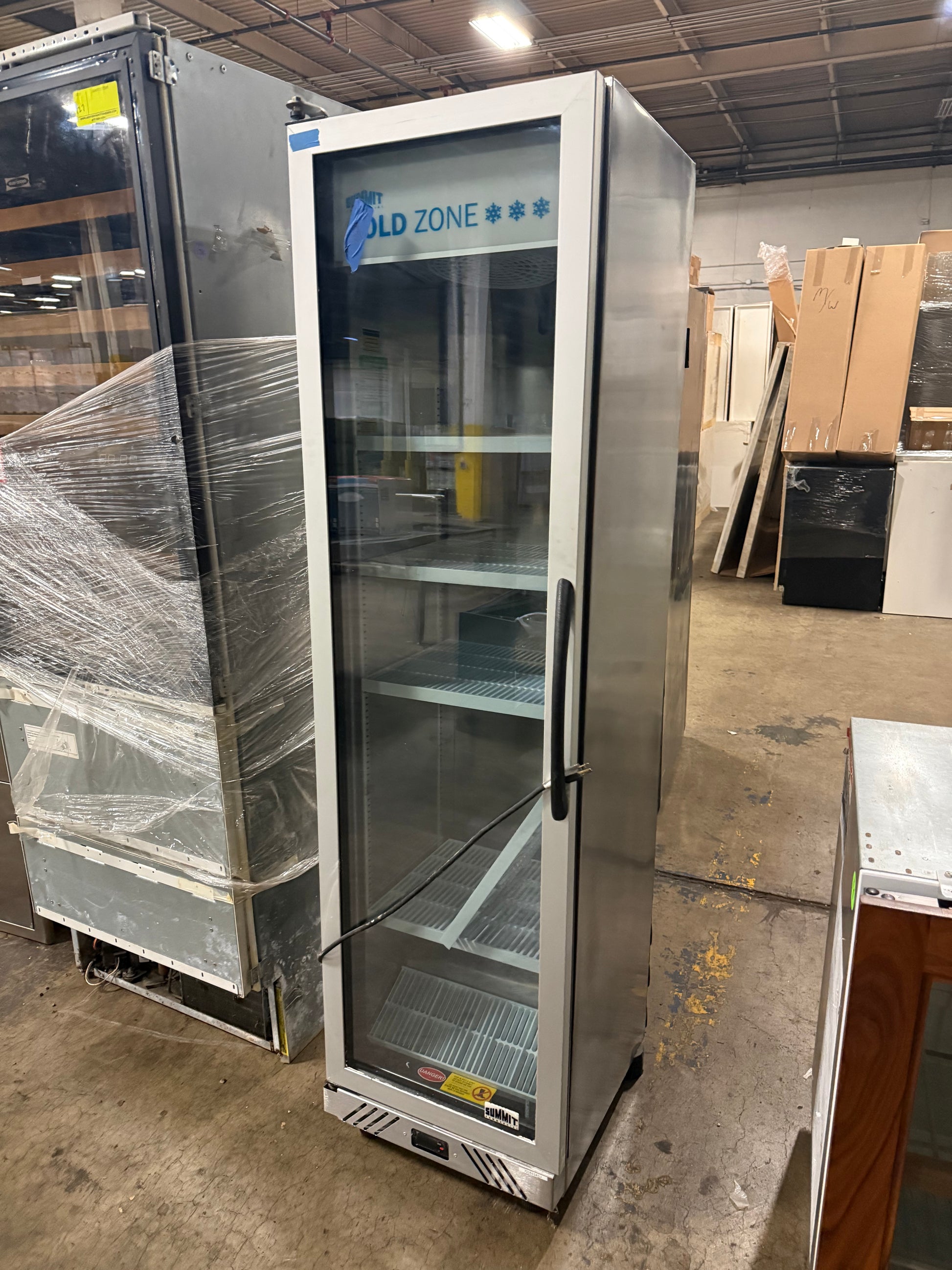 Professional commercial beverage center with digital controls and glass display