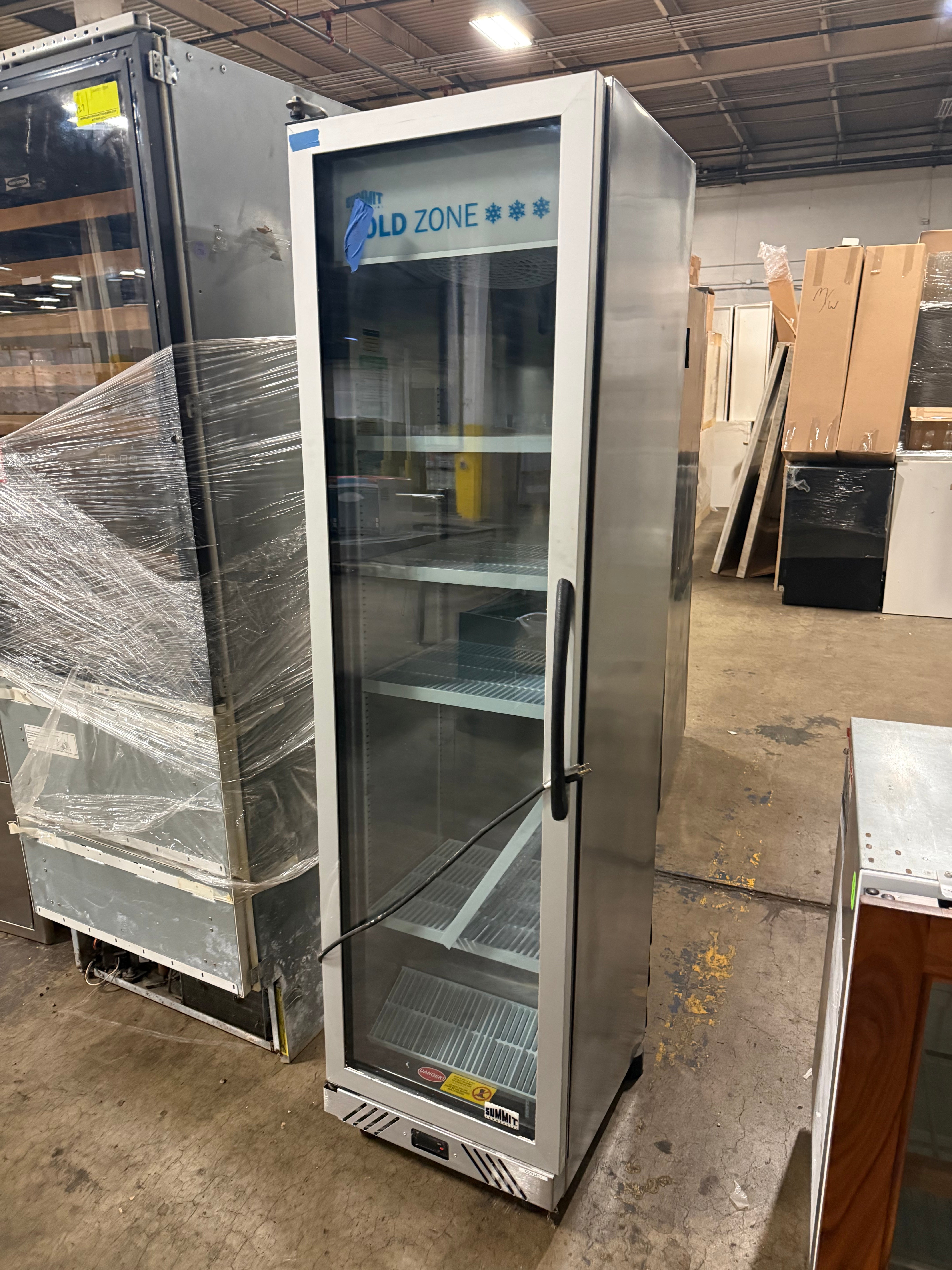 Professional commercial beverage center with digital controls and glass display