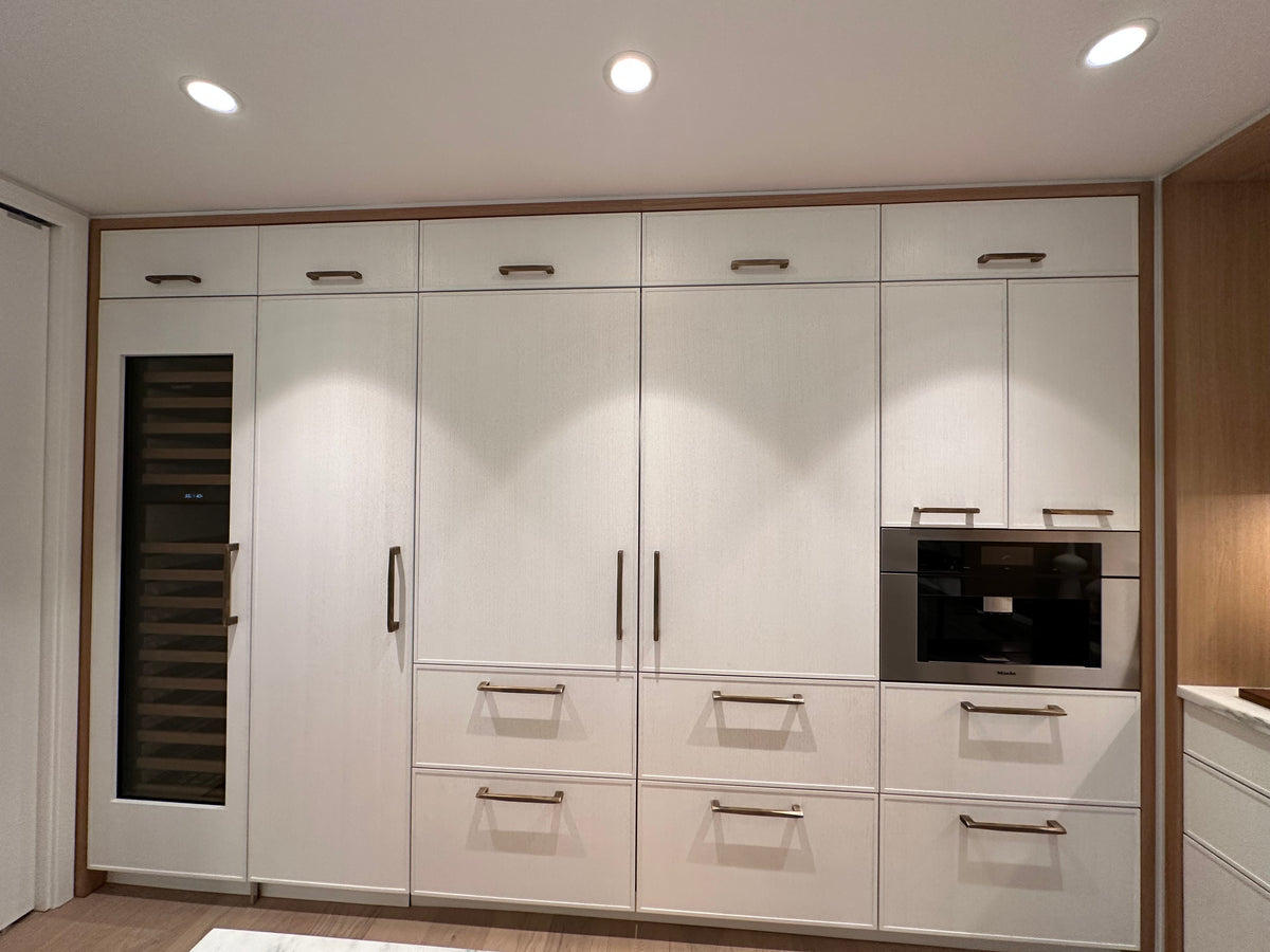 Springbone Kitchen Sizes Smallbone Transitional White Oak Kitchen with Island - Cabinetry Only ...