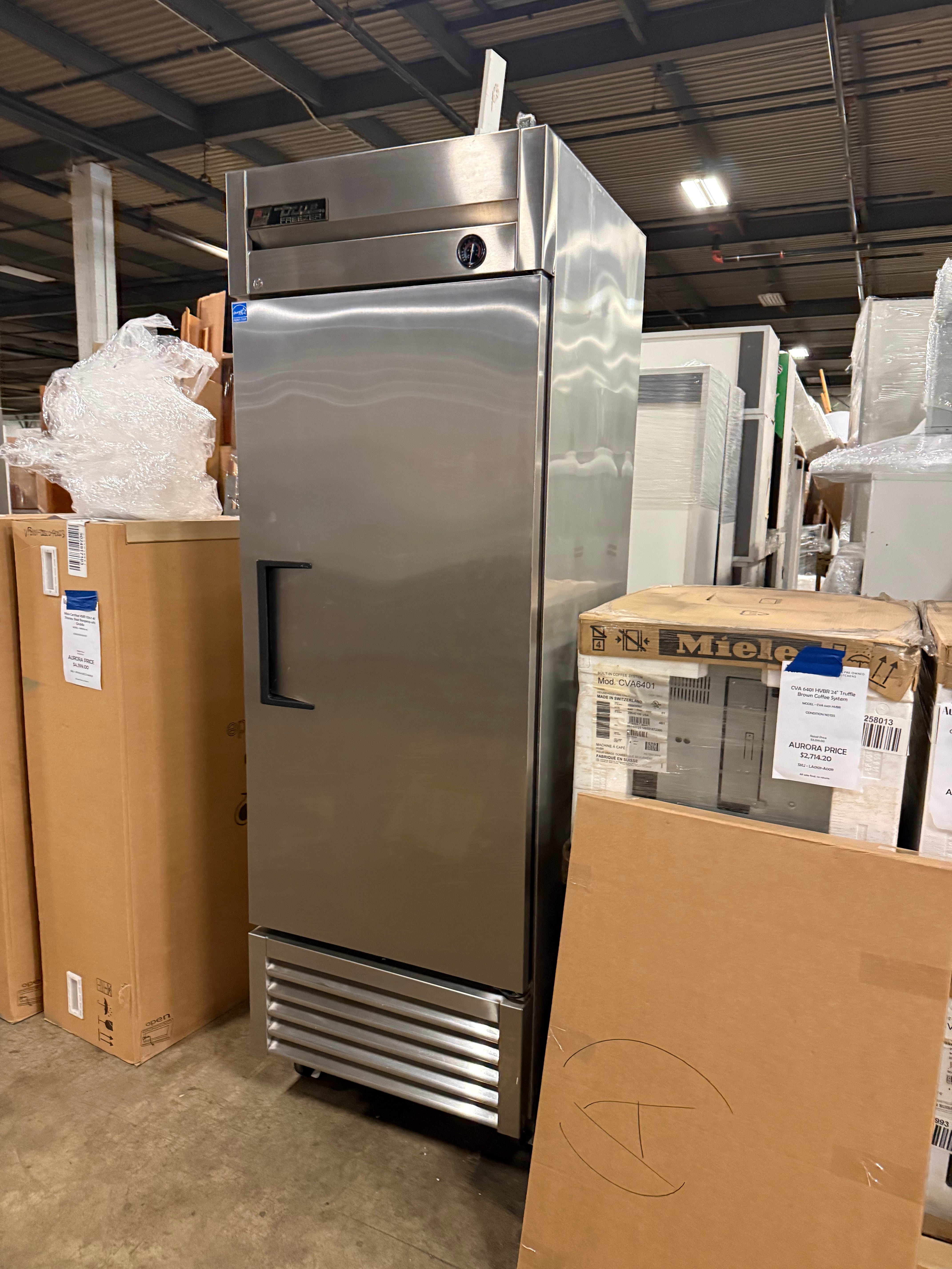 23 cu. ft. True reach-in solid door freezer for restaurants and food service