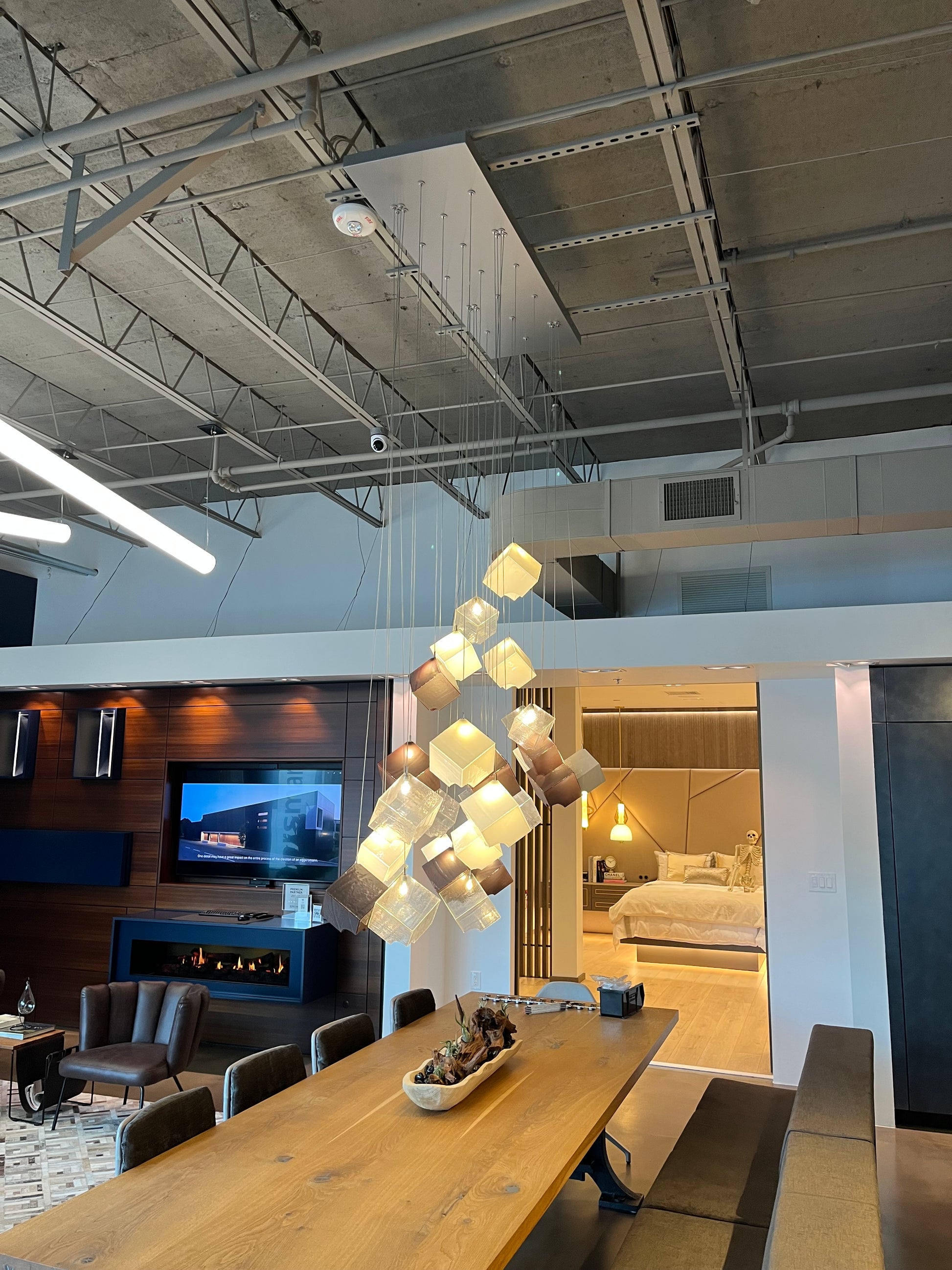 eggersmann Certified "Noga" Glass Cubed Chandelier