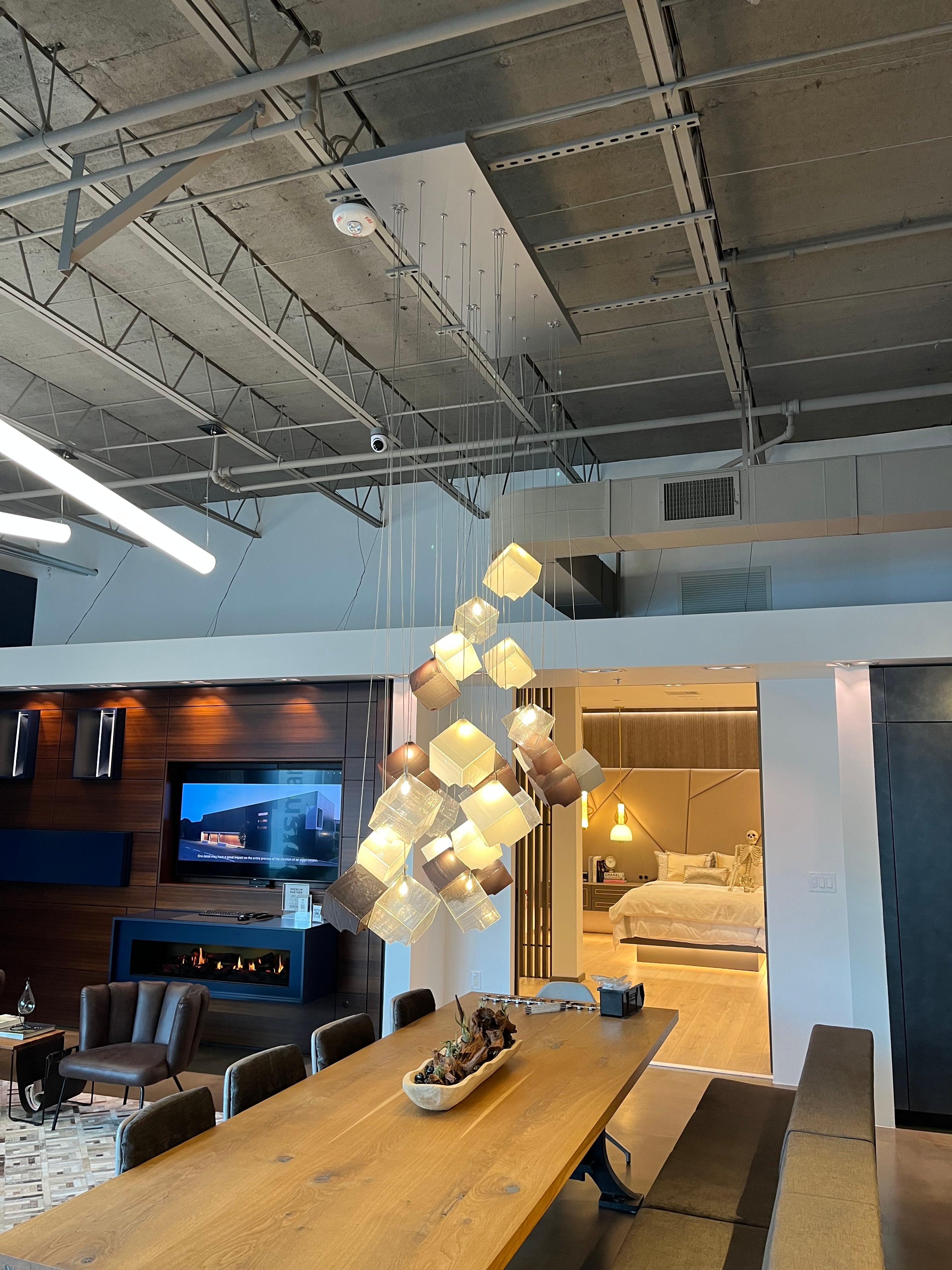 eggersmann Certified "Noga" Glass Cubed Chandelier