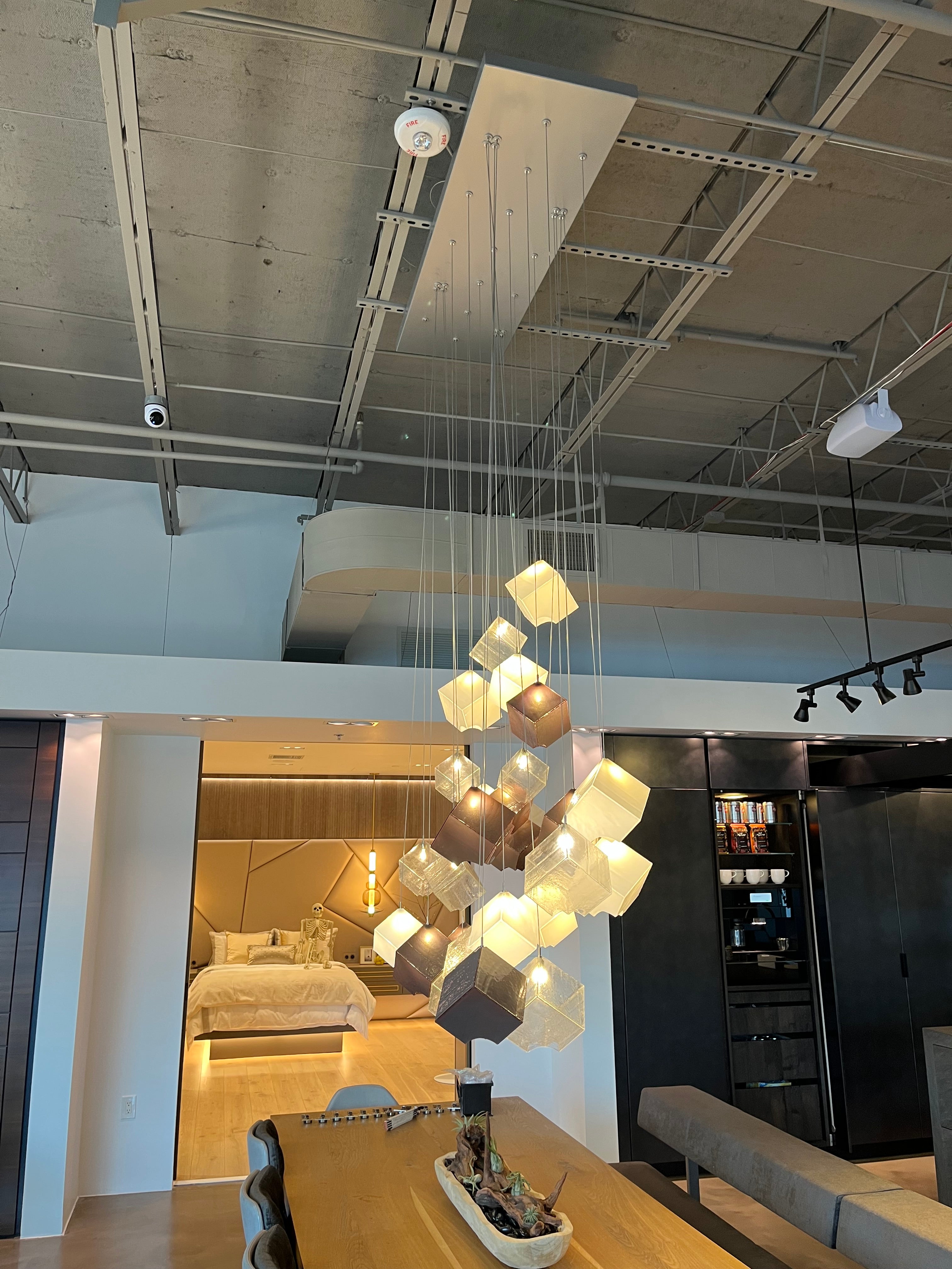 eggersmann Certified "Noga" Glass Cubed Chandelier