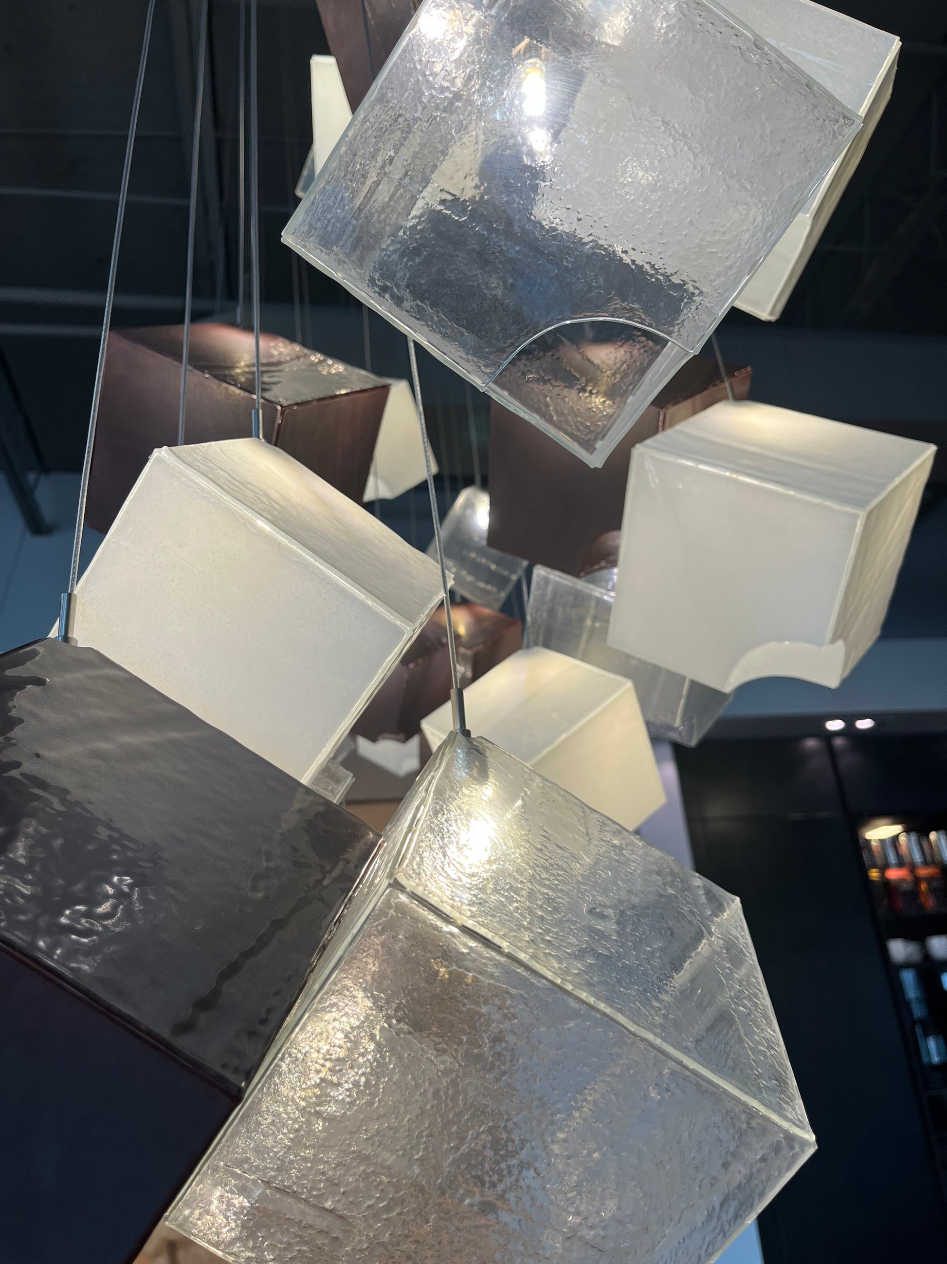 eggersmann Certified "Noga" Glass Cubed Chandelier