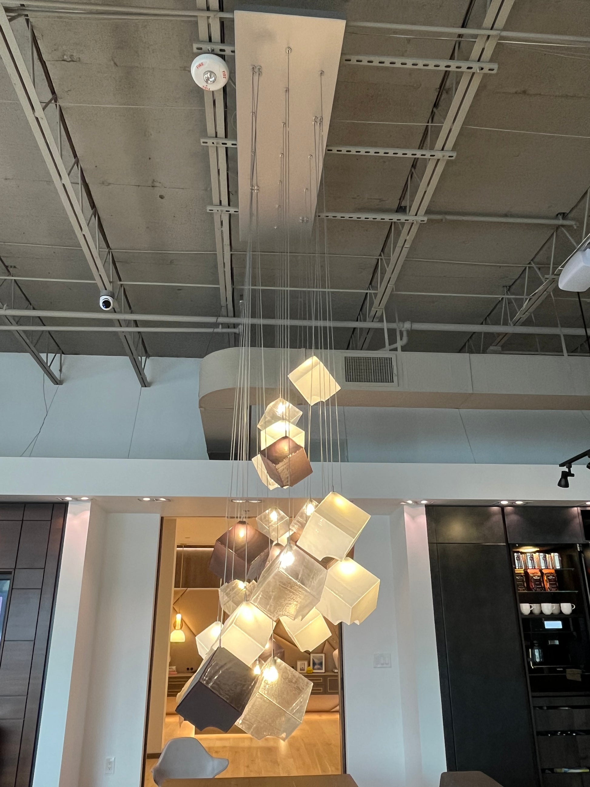 eggersmann Certified "Noga" Glass Cubed Chandelier