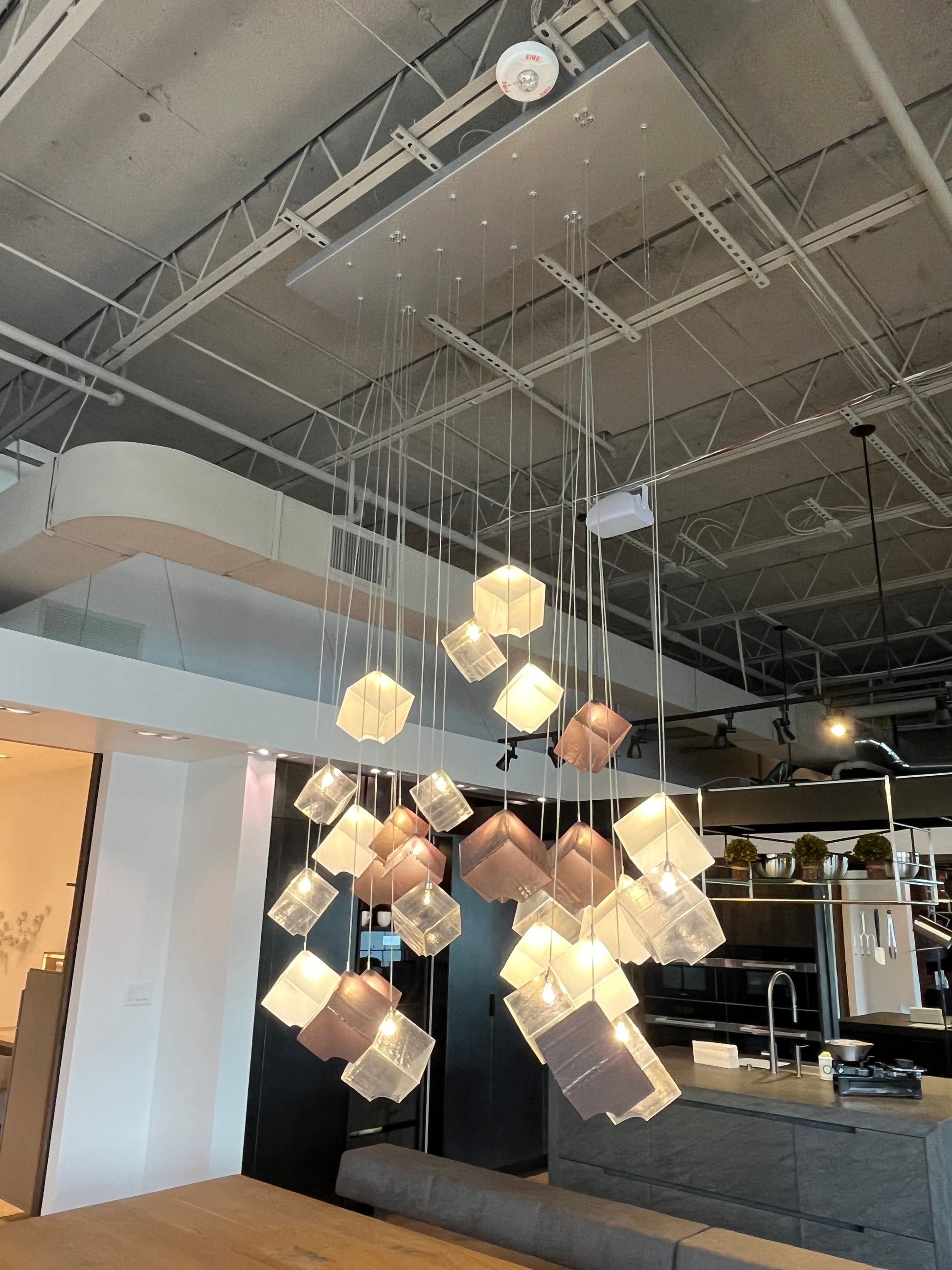 eggersmann Certified "Noga" Glass Cubed Chandelier