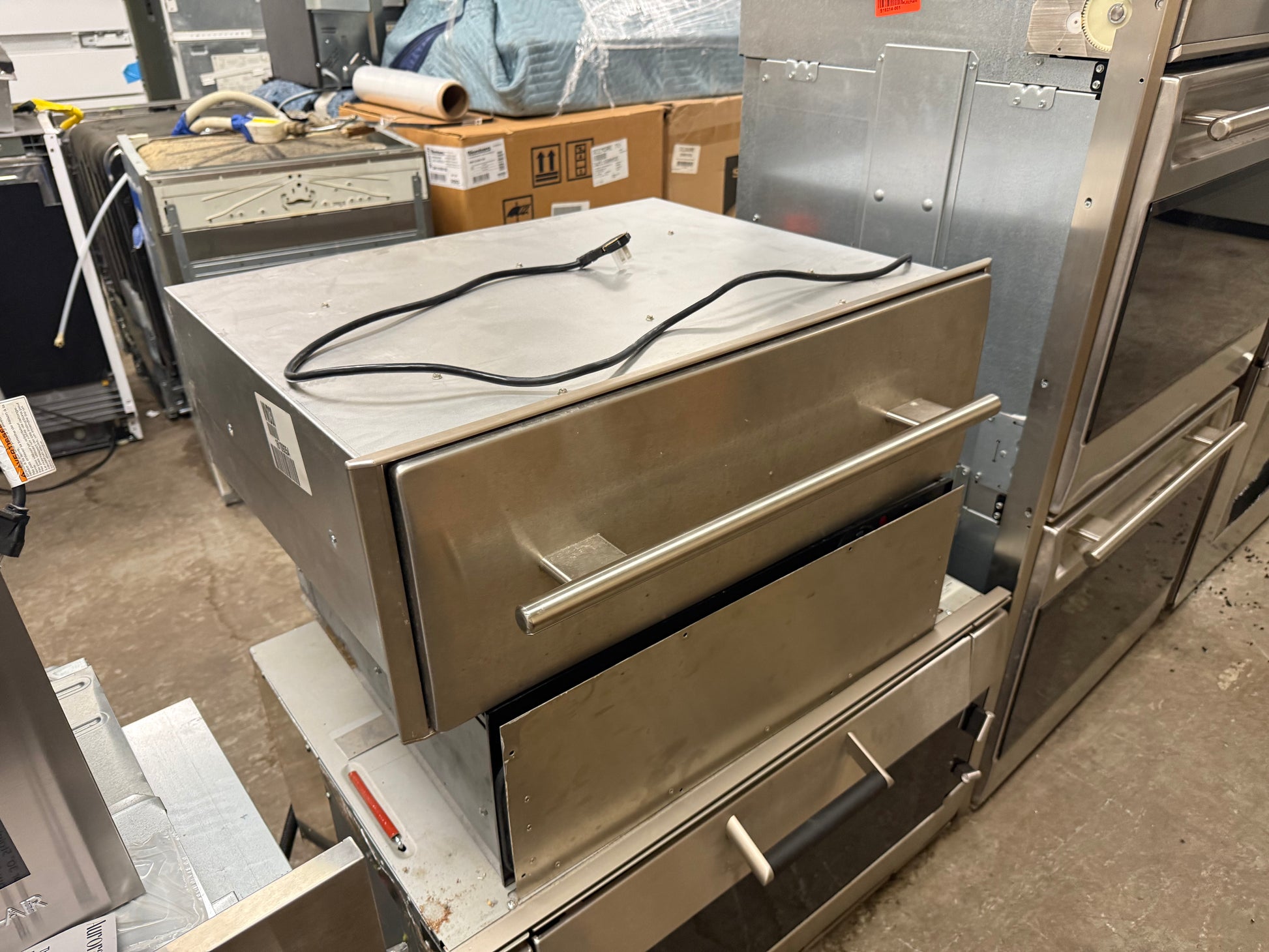 Wolf professional warming drawer with full-extension glides and digital touch controls