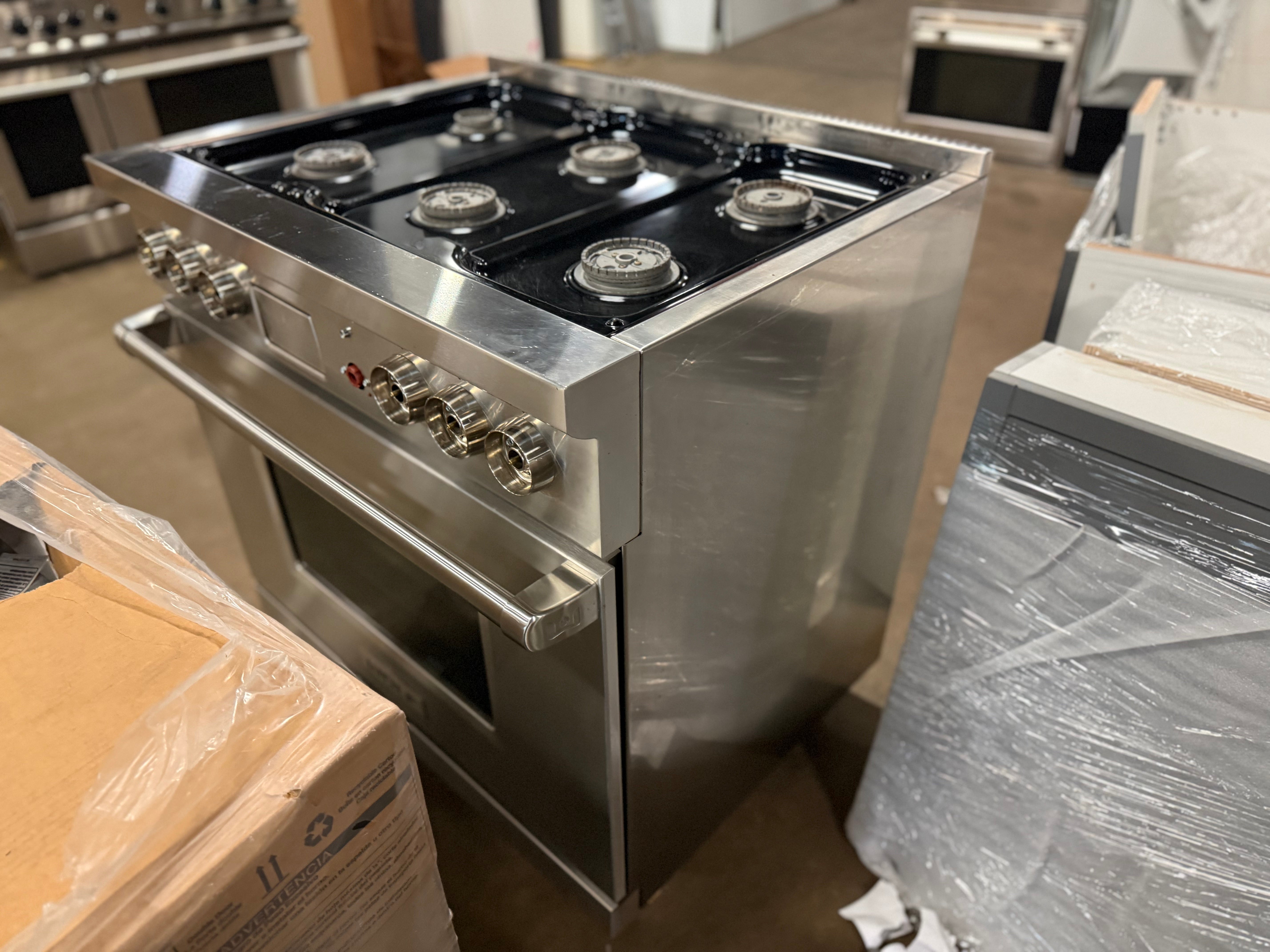 Wolf DF366 36" Stainless Steel Dual Fuel Range
