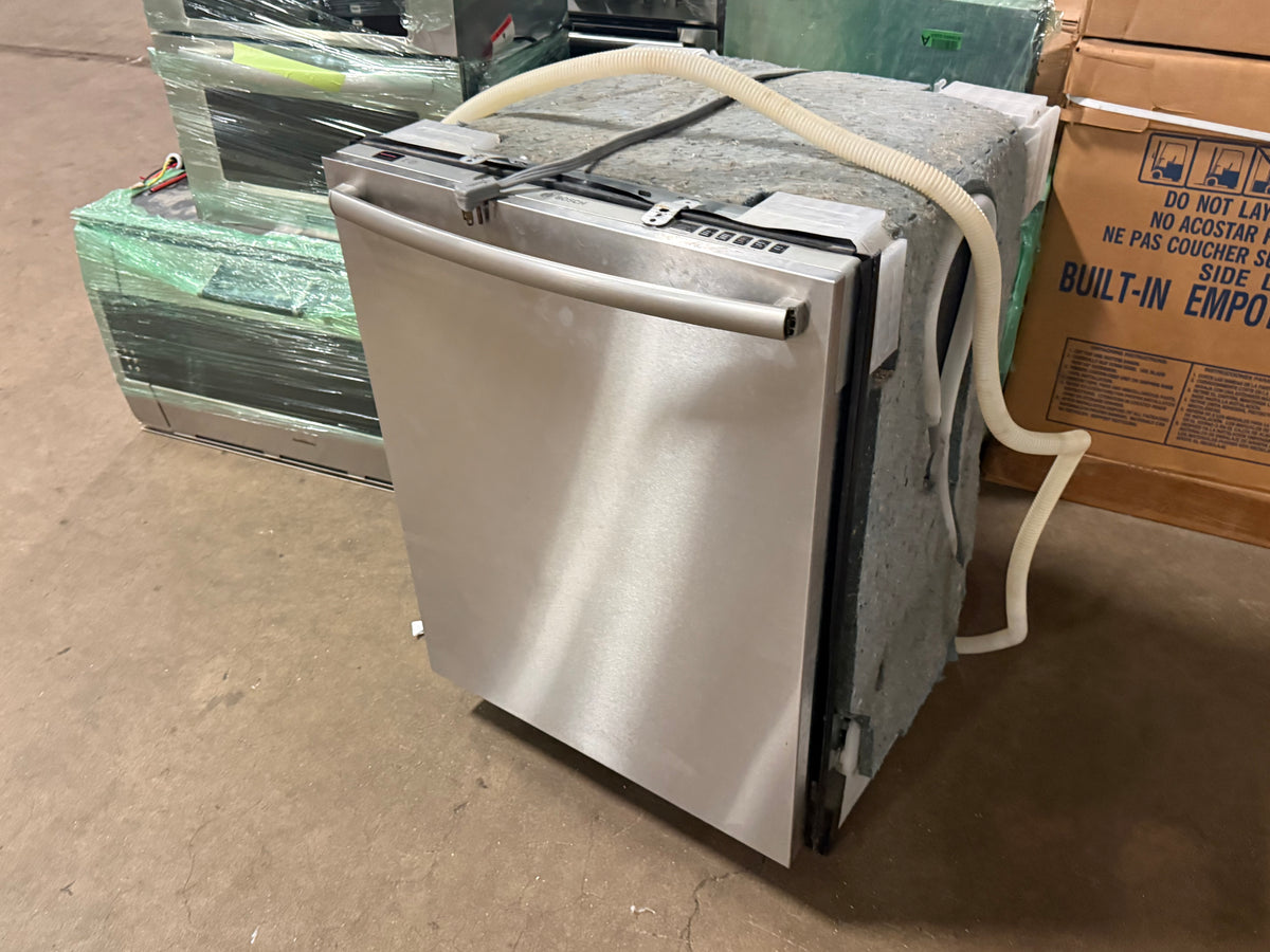 High-end architectural European dishwasher with hidden console and professional handle