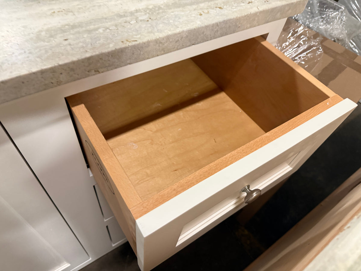 Klaff's 61" Transitional White Single Vanity