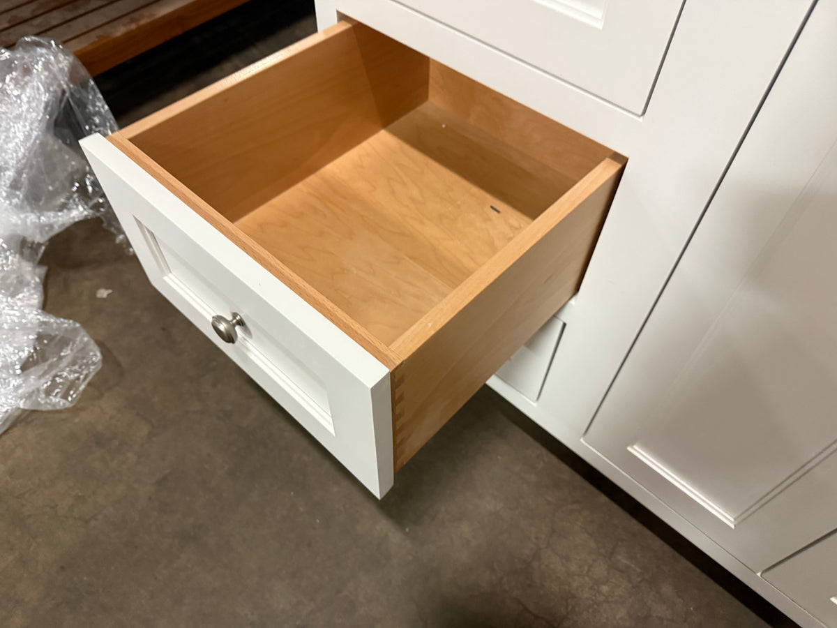 Klaff's 61" Transitional White Single Vanity