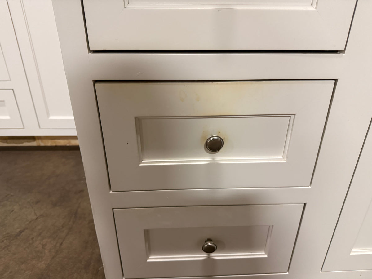 Klaff's 61" Transitional White Single Freestanding Vanity