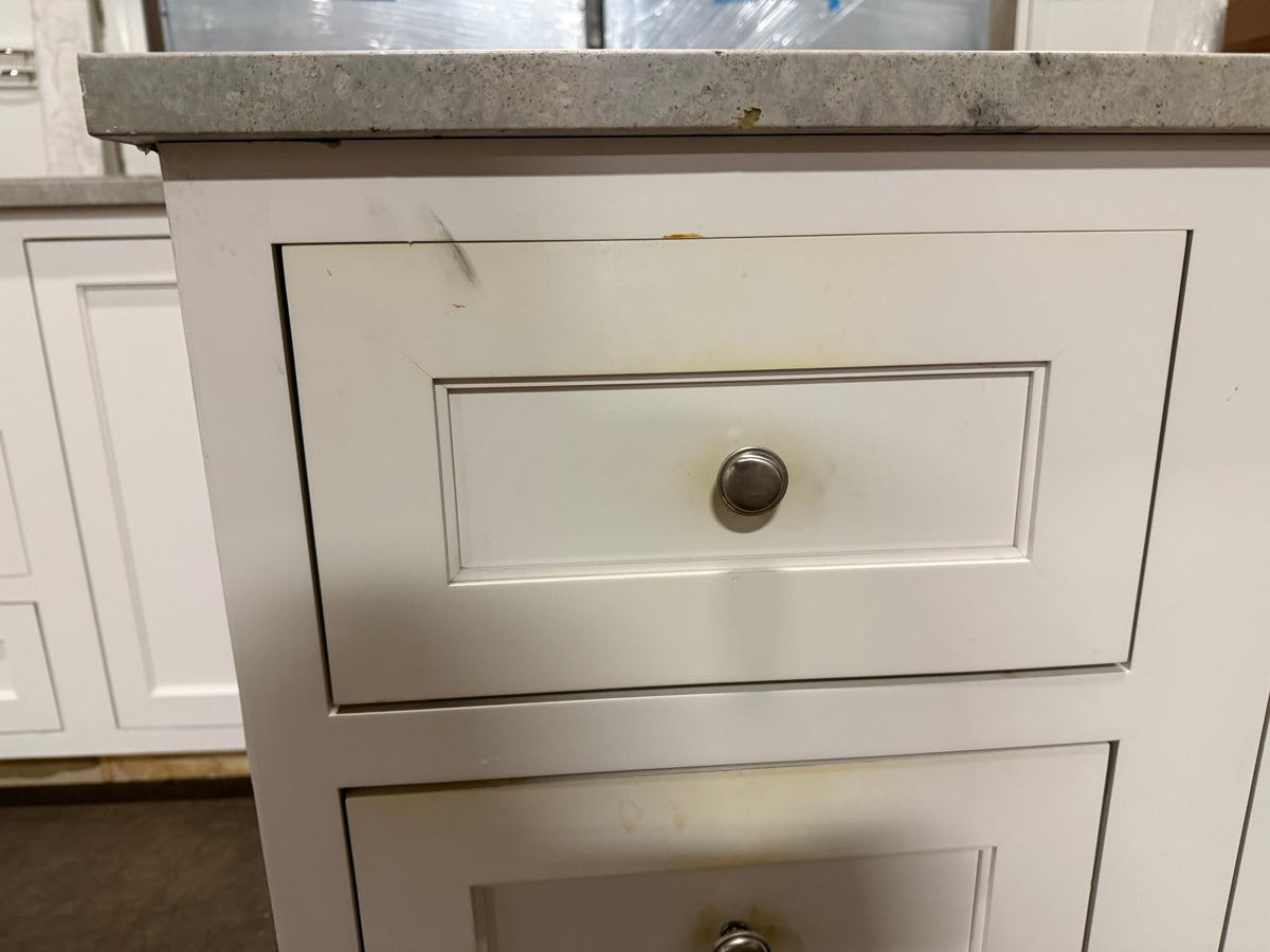 Klaff's 61" Transitional White Single Freestanding Vanity