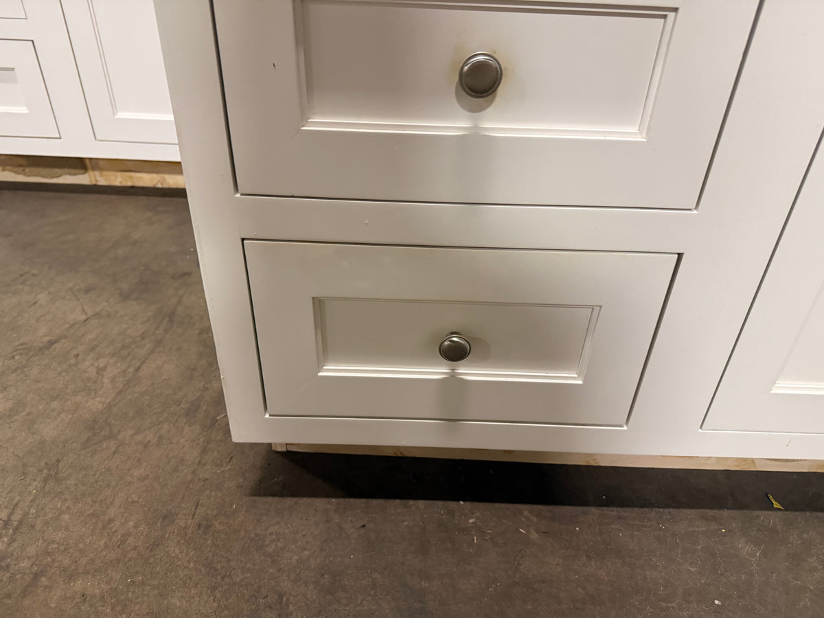 Klaff's 61" Transitional White Single Freestanding Vanity