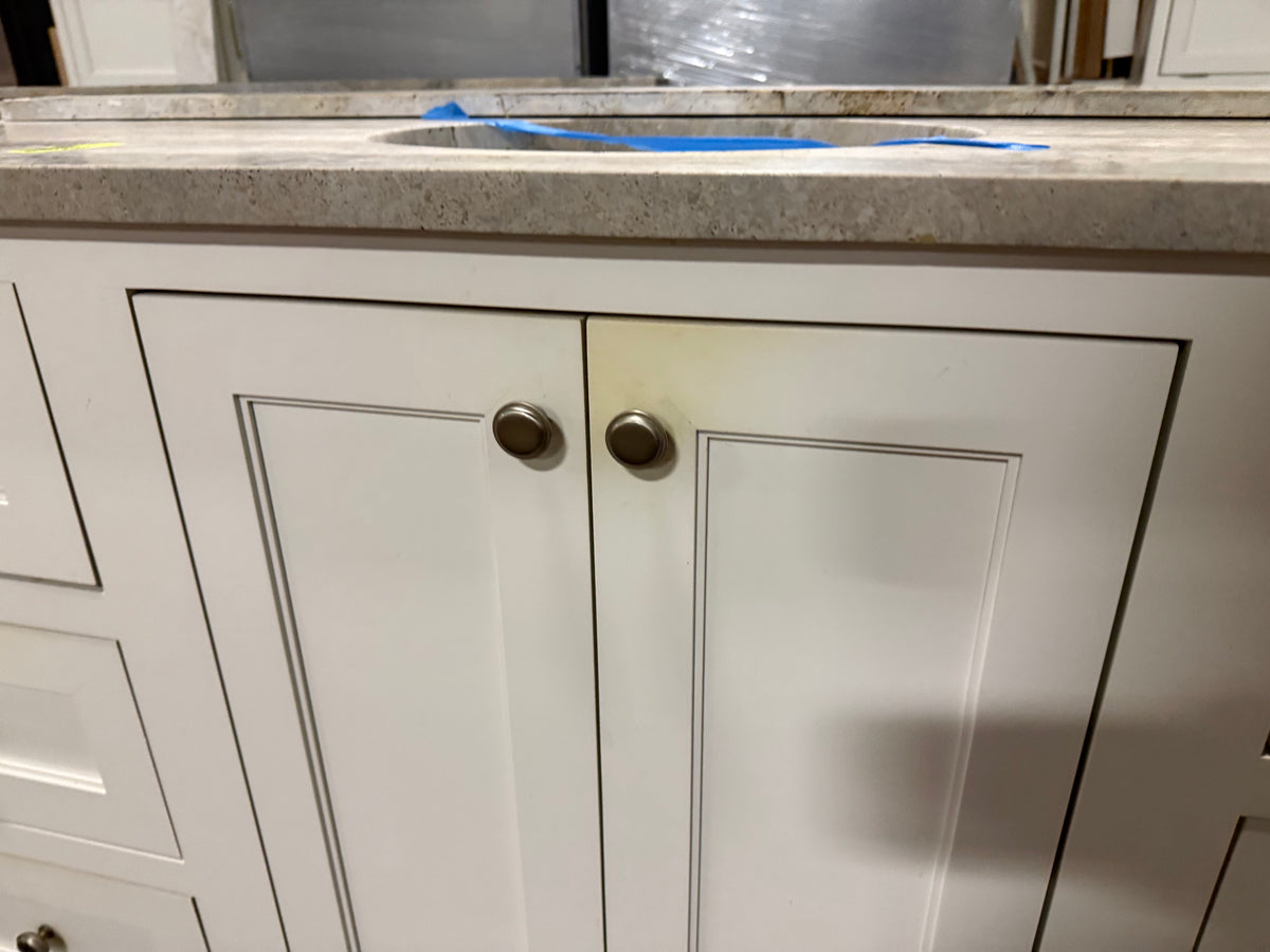 Klaff's 61" Transitional White Single Freestanding Vanity