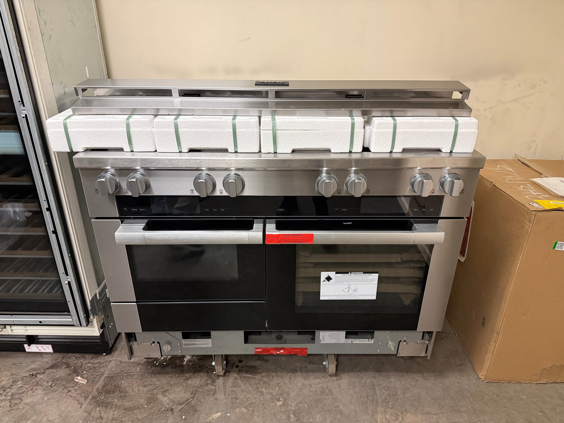 Miele Certified HR 1954-3G DF 48" Stainless Steel Dual Fuel Range