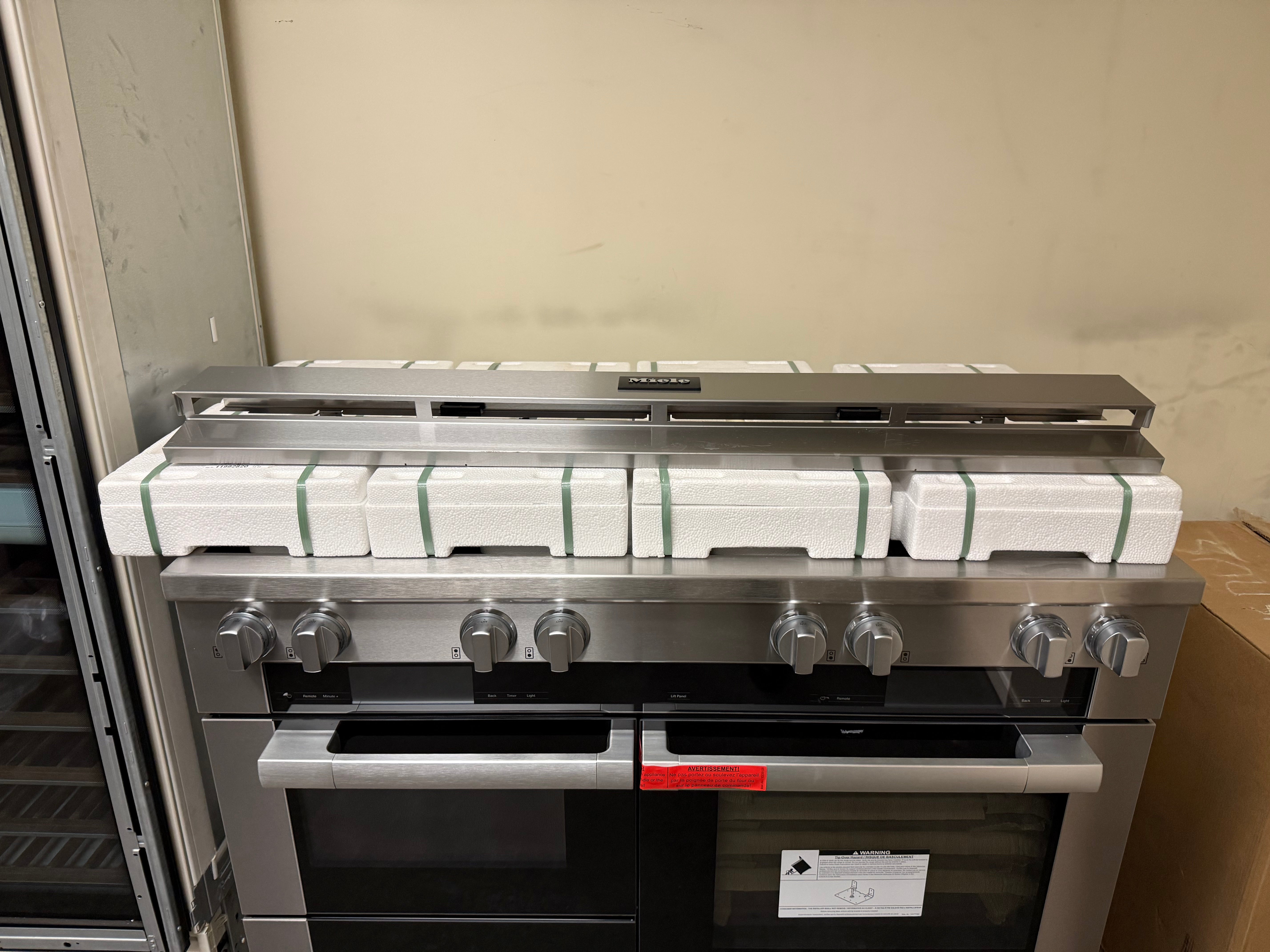 Miele Certified HR 1954-3G DF 48" Stainless Steel Dual Fuel Range