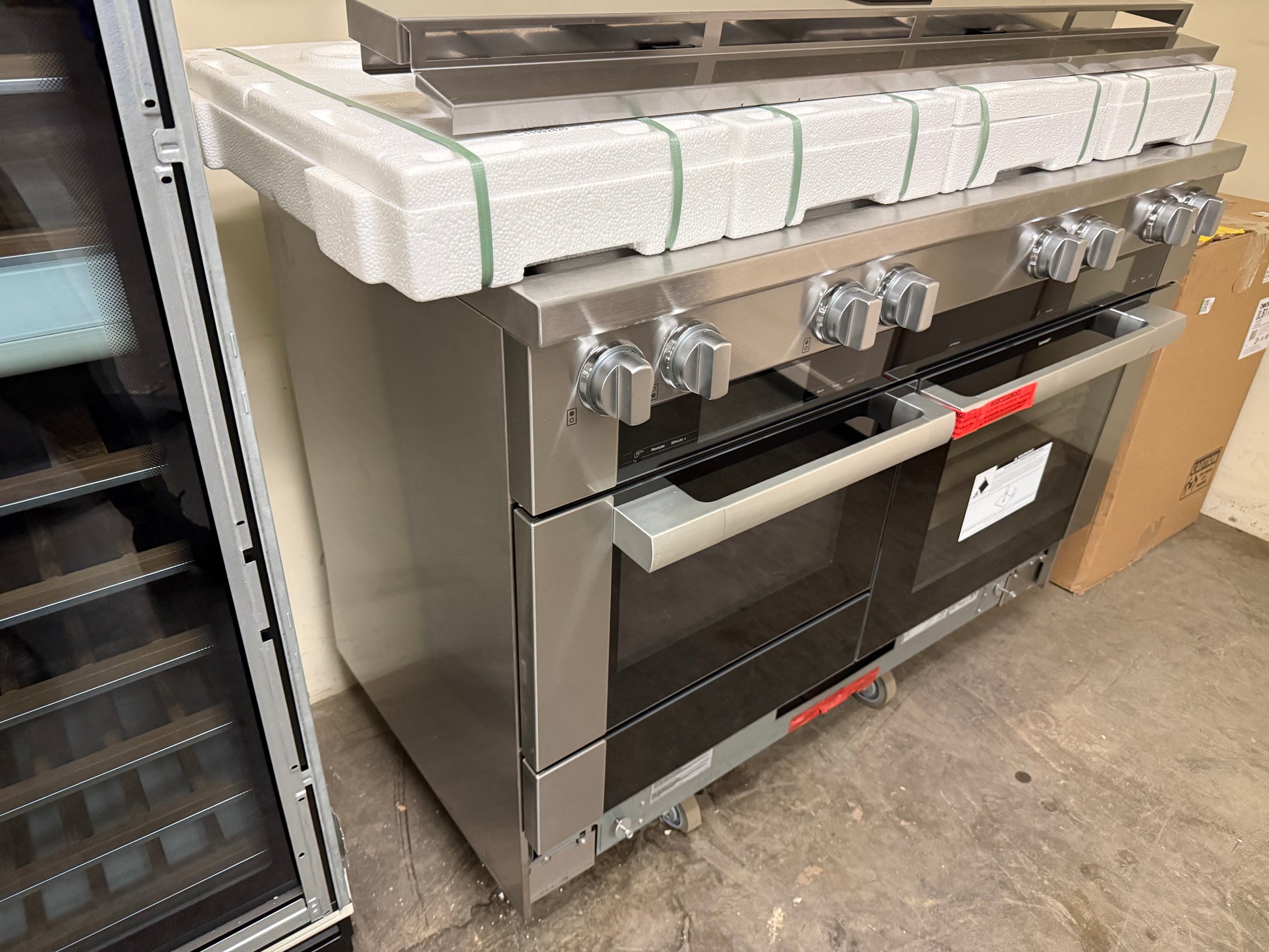 Miele Certified HR 1954-3G DF 48" Stainless Steel Dual Fuel Range