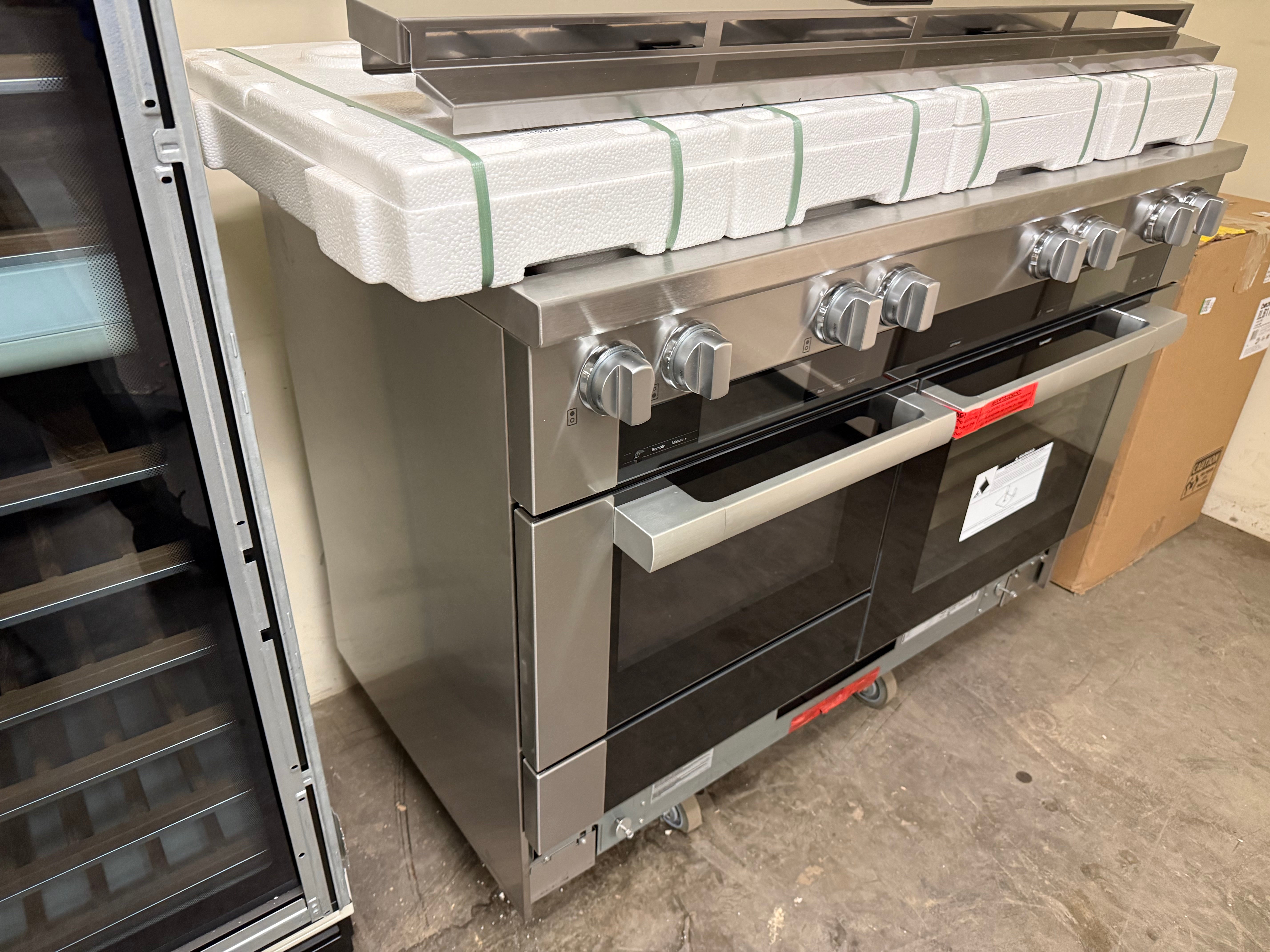 Miele Certified HR 1954-3G DF 48" Stainless Steel Dual Fuel Range