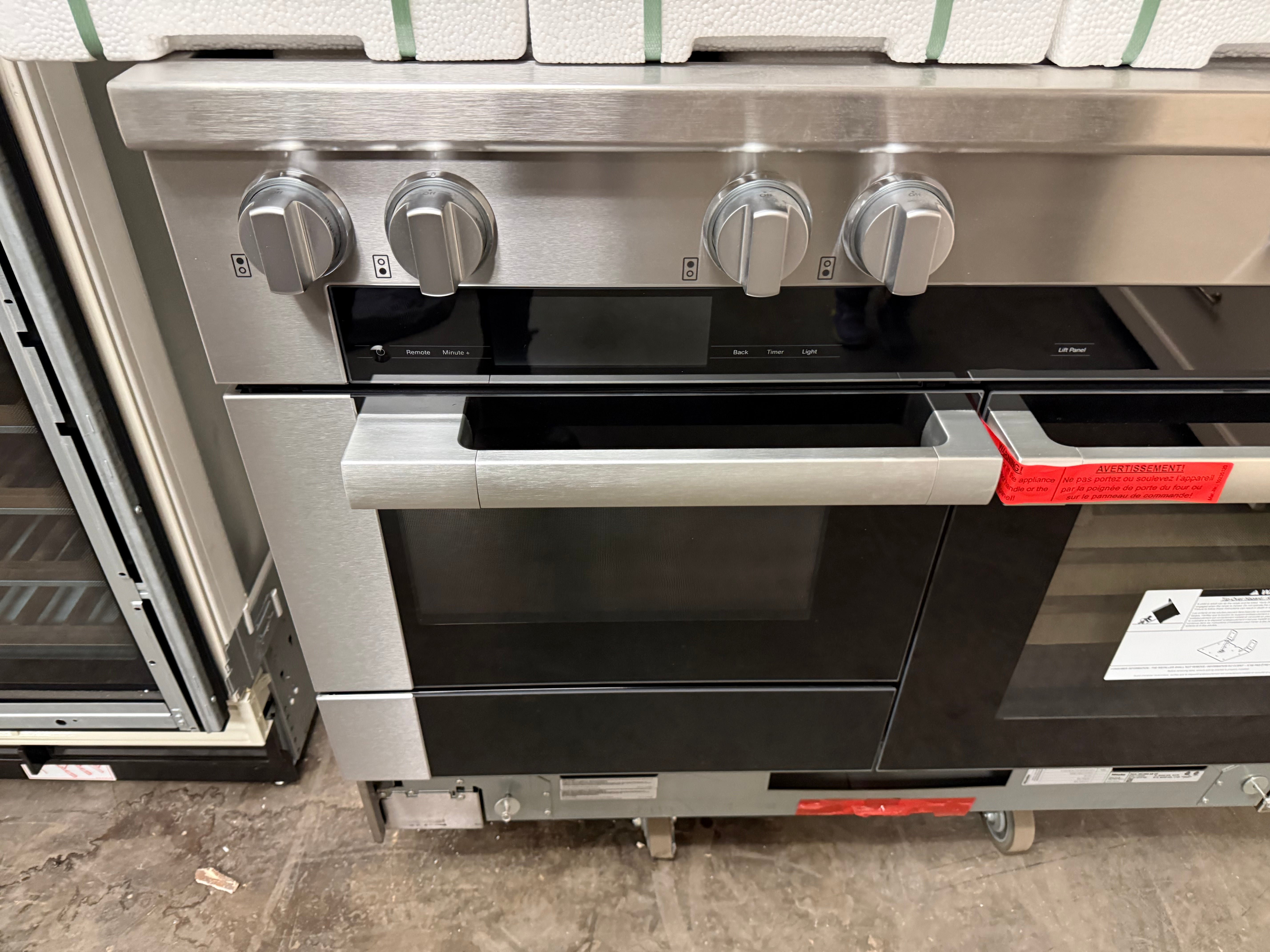 Miele Certified HR 1954-3G DF 48" Stainless Steel Dual Fuel Range