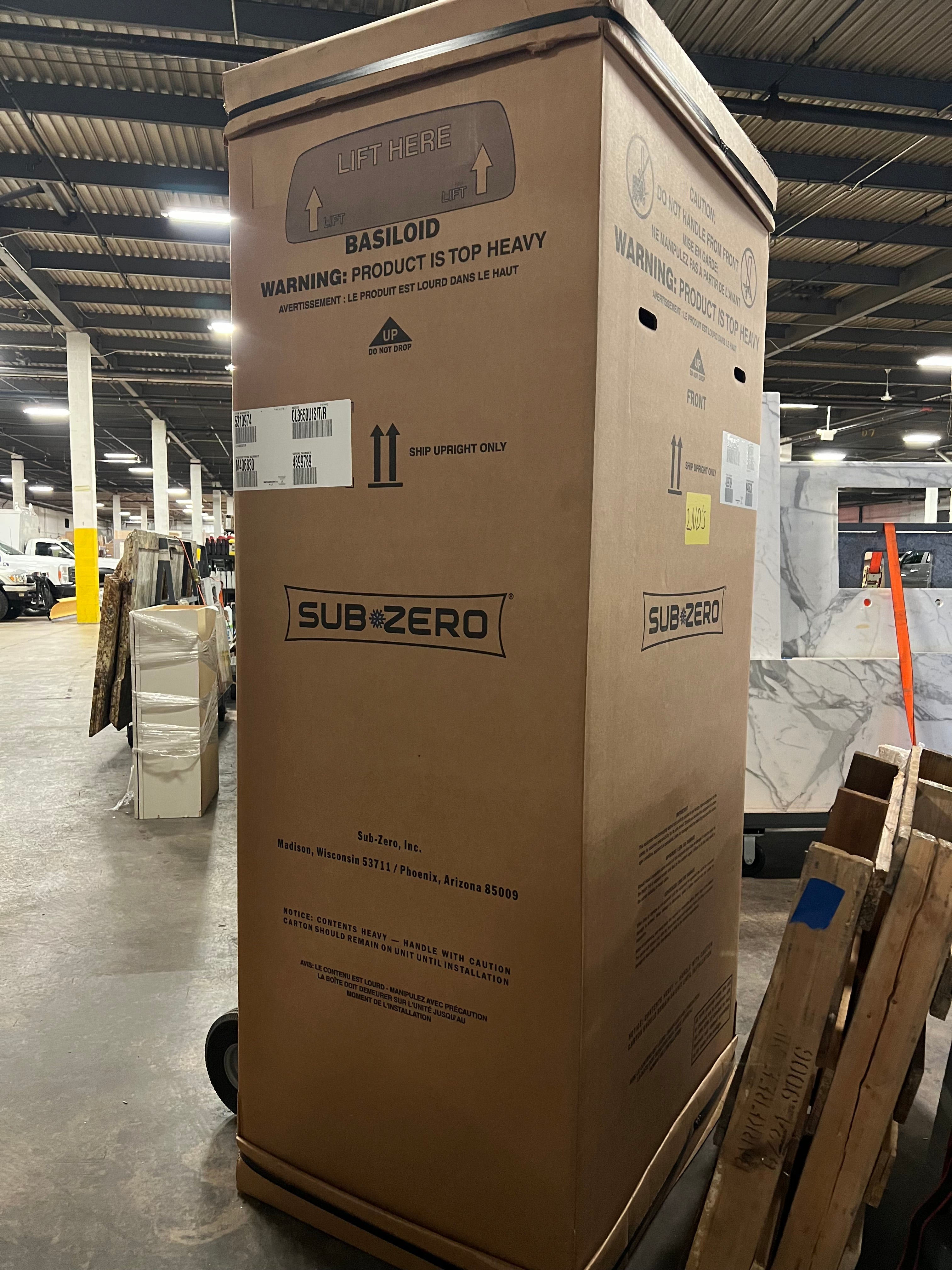 Sub-Zero Certified CL3650U/S/P/R 36" Stainless Steel Bottom Freezer Refrigerator