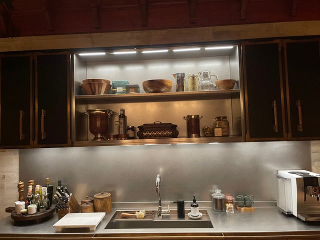 L'Atelier Paris Haute Design Le Classique Noir Matte Kitchen Cabinets with Cook Island