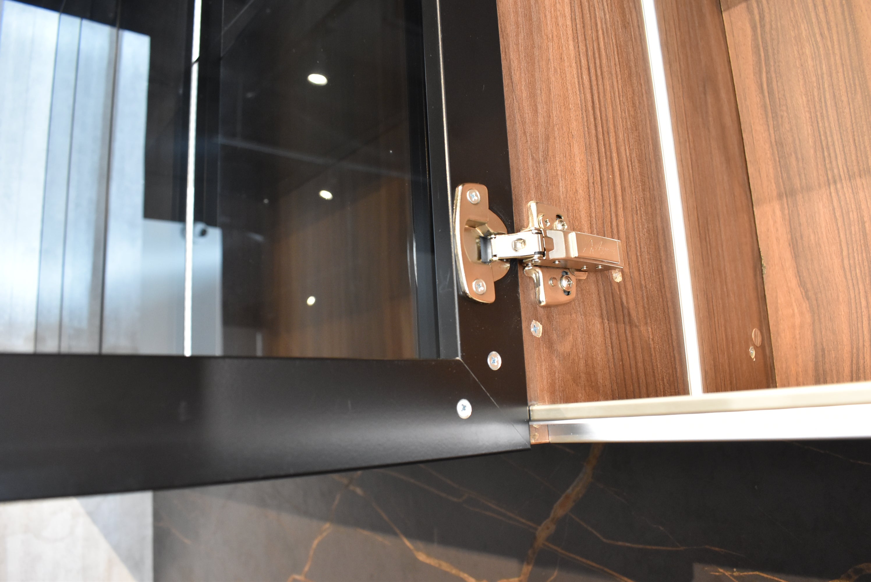 Azzurri Casa Dubai Style Modern Kitchen with Dekton Countertops and Monogram Appliances