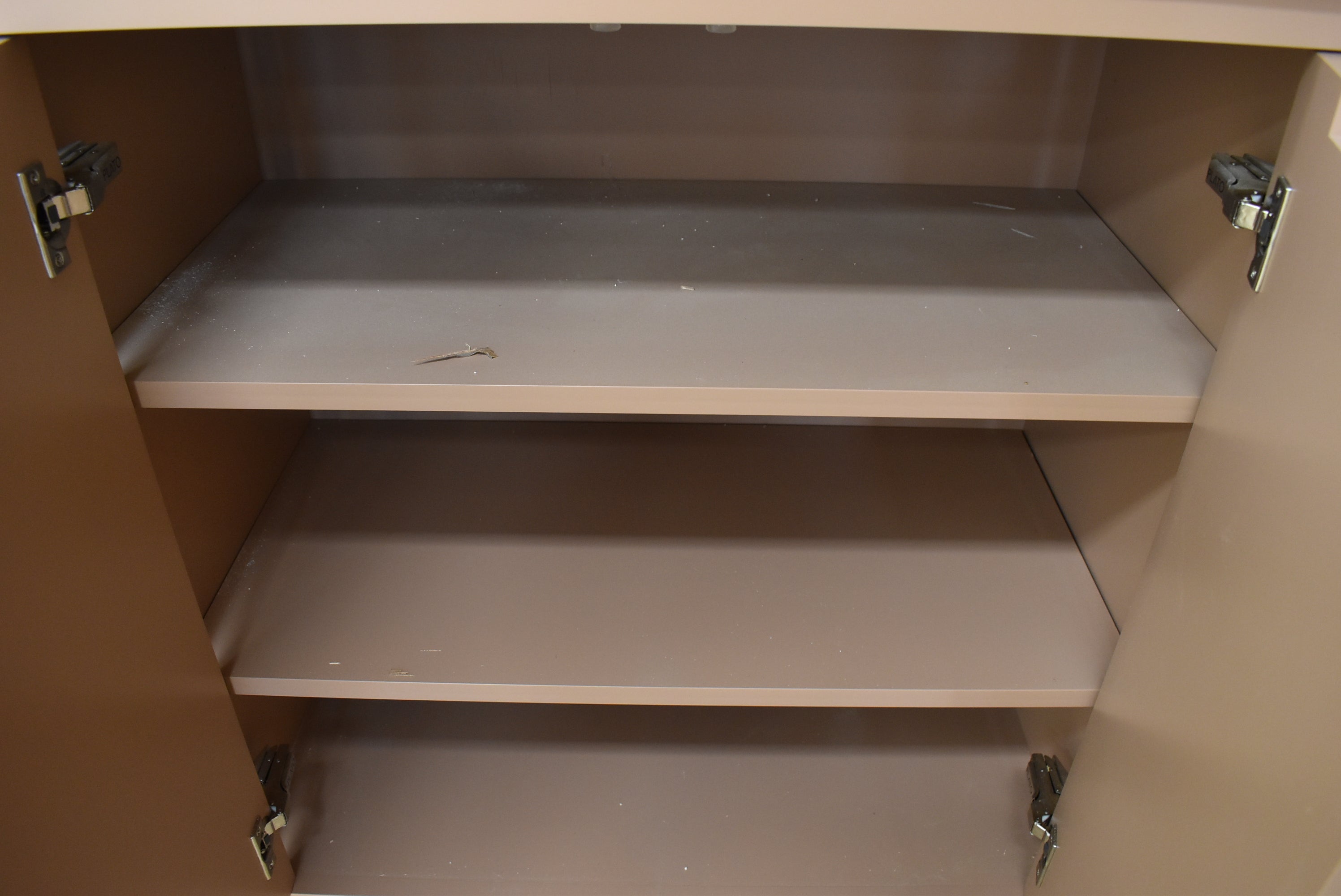 Plato Designer Custom Painted Pantry with Sensa Vancouver Quartzite