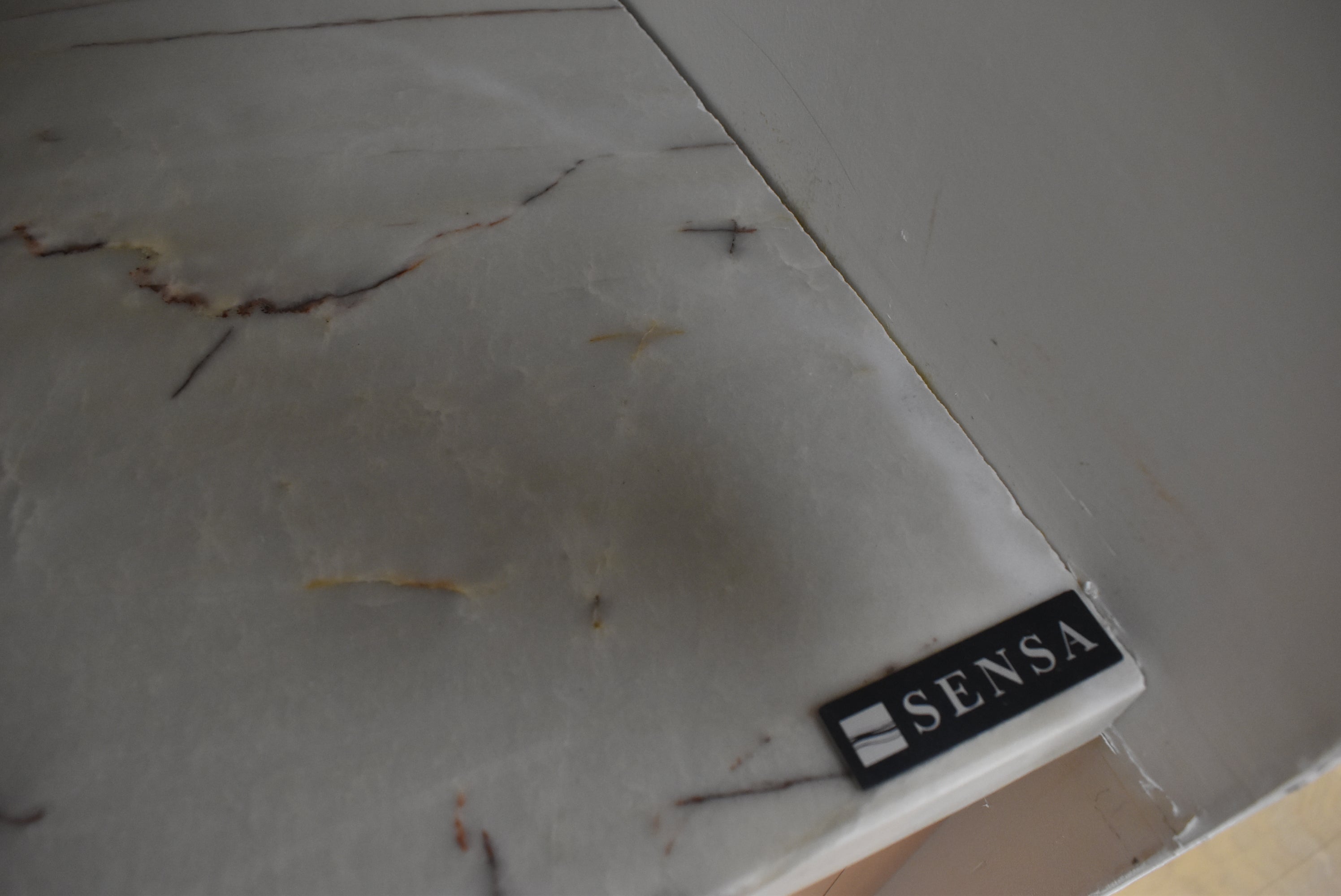 Plato Designer Custom Painted Pantry with Sensa Vancouver Quartzite