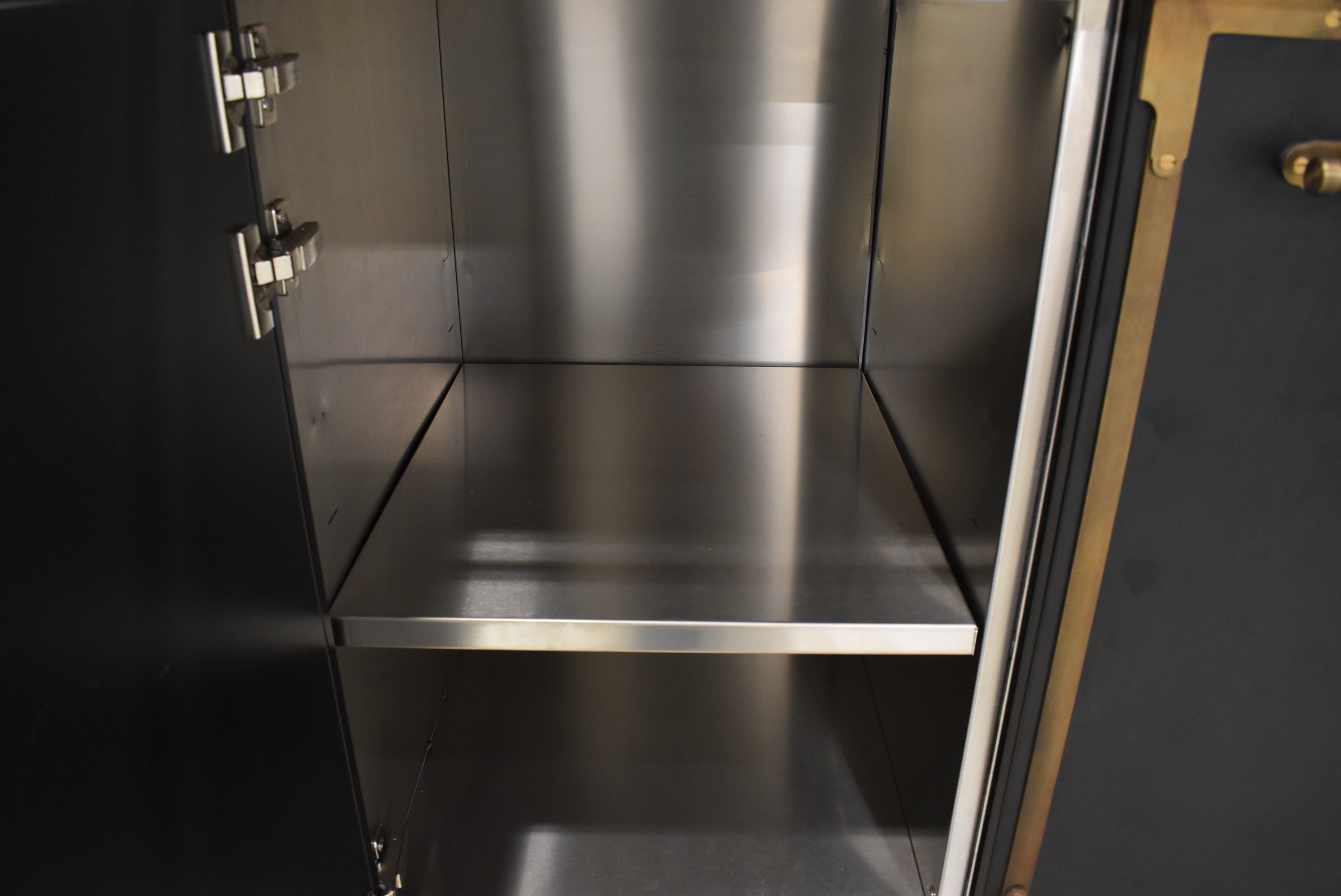 L'Atelier Paris Haute Design Le Classique Noir Matte Kitchen Cabinets with Cook Island