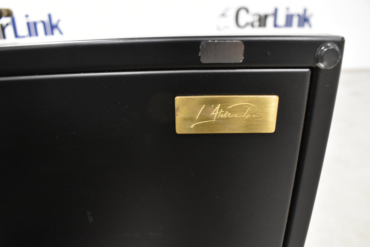 L'Atelier Paris Haute Design Le Classique Noir Matte Kitchen Cabinets with Cook Island