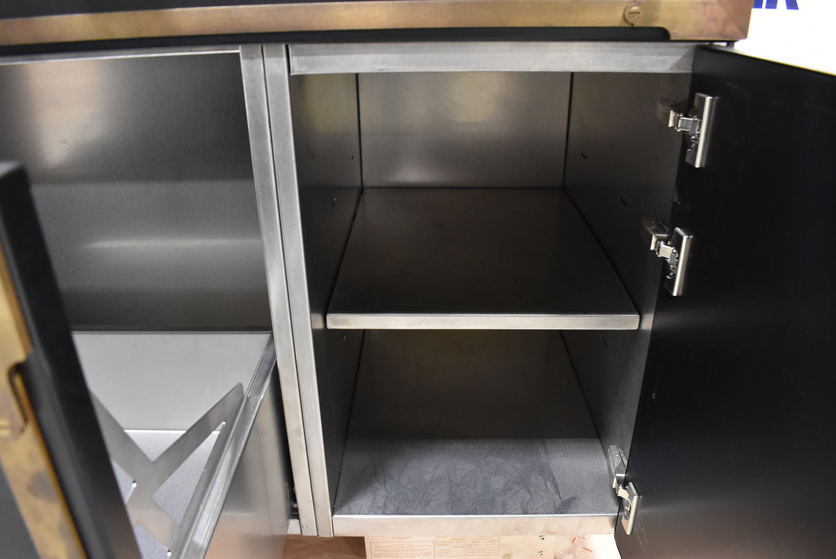 L'Atelier Paris Haute Design Le Classique Noir Matte Kitchen Cabinets with Cook Island