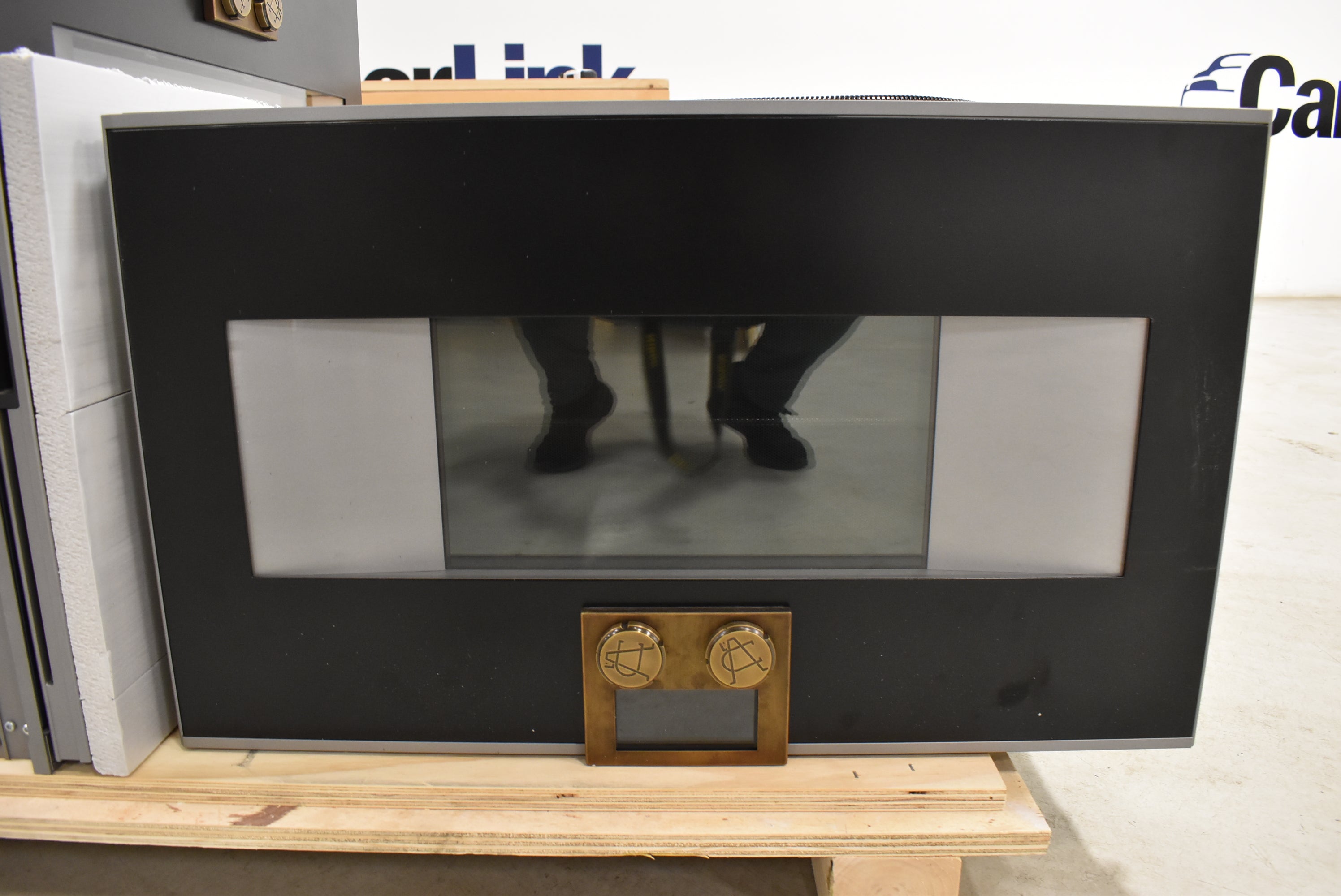 L'Atelier Paris Haute Design Le Classique Noir Matte Kitchen Cabinets with Cook Island