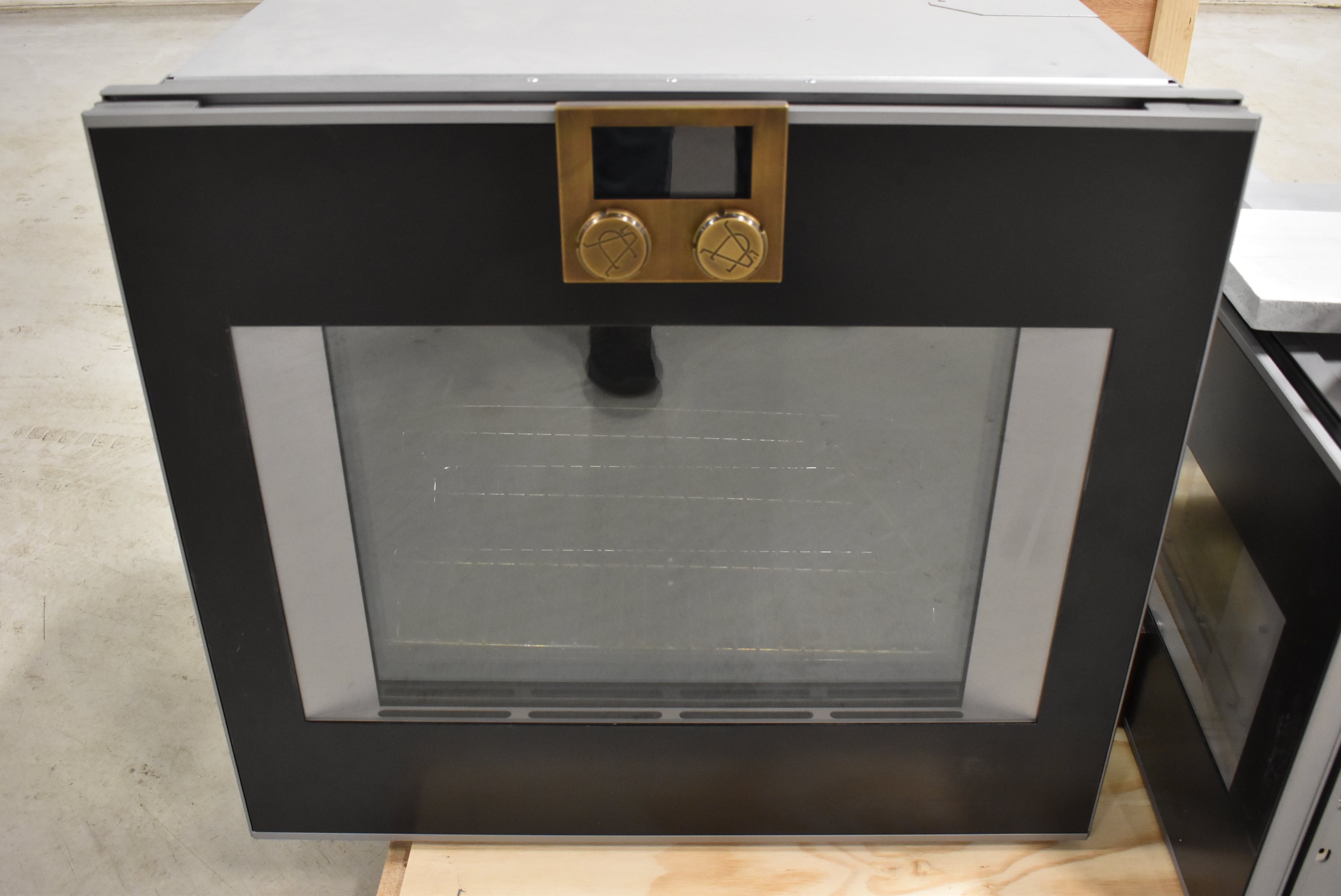 L'Atelier Paris Haute Design Le Classique Noir Matte Kitchen Cabinets with Cook Island