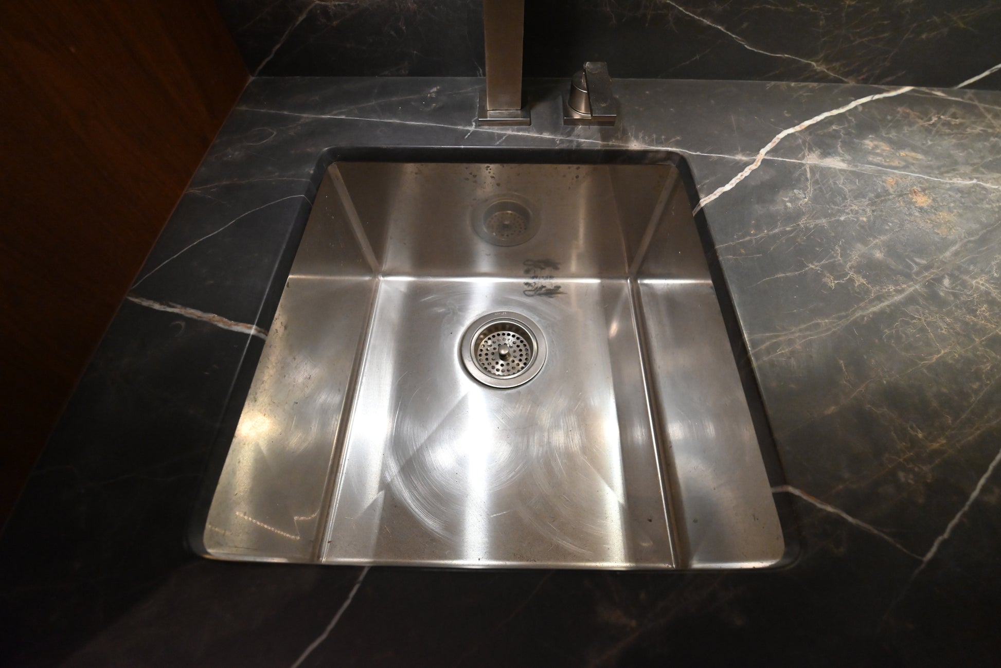 “The Marquee” Luxury Transitional Wet Wine Bar with Sub-Zero Undercounter Refrigerator