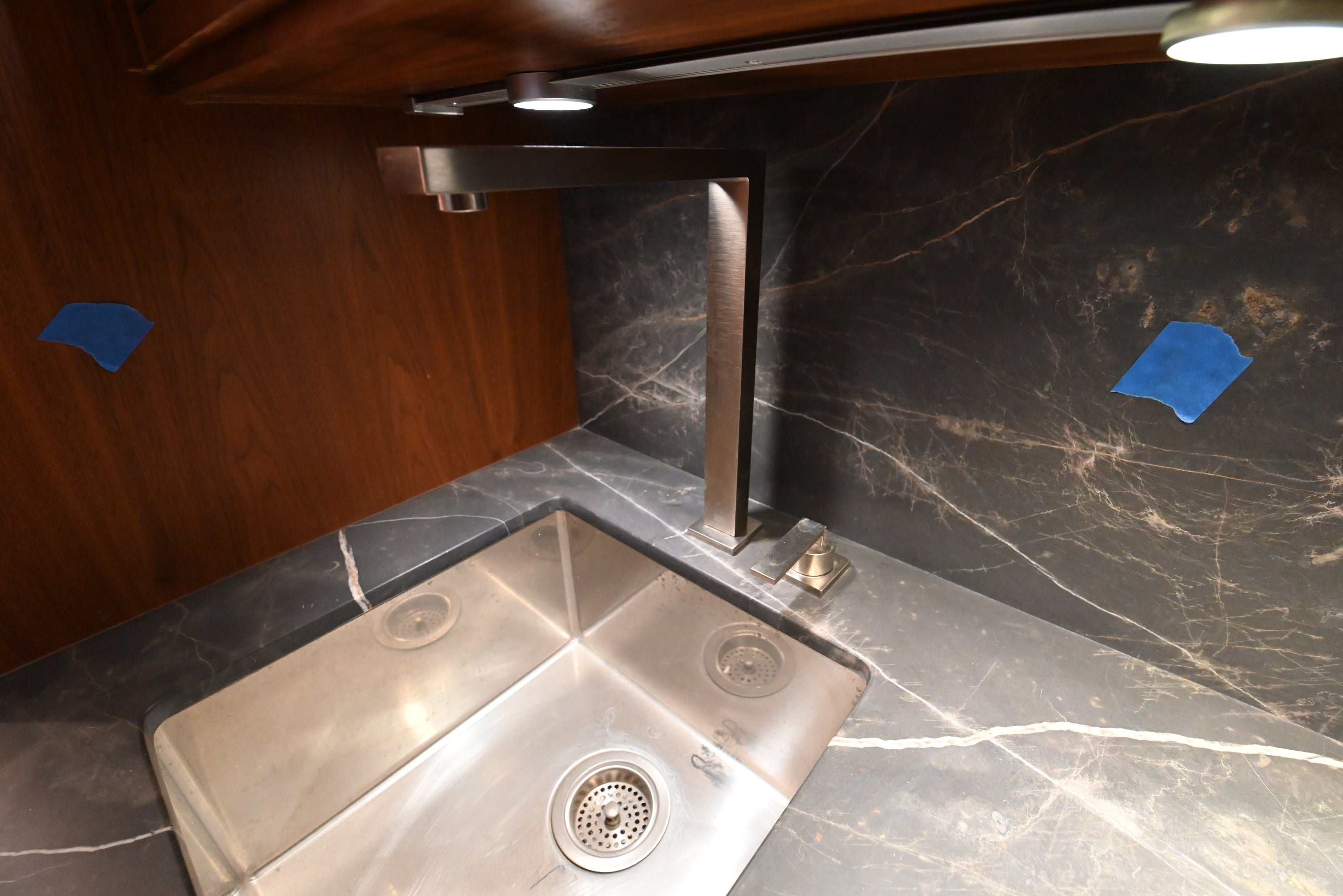 “The Marquee” Luxury Transitional Wet Wine Bar with Sub-Zero Undercounter Refrigerator